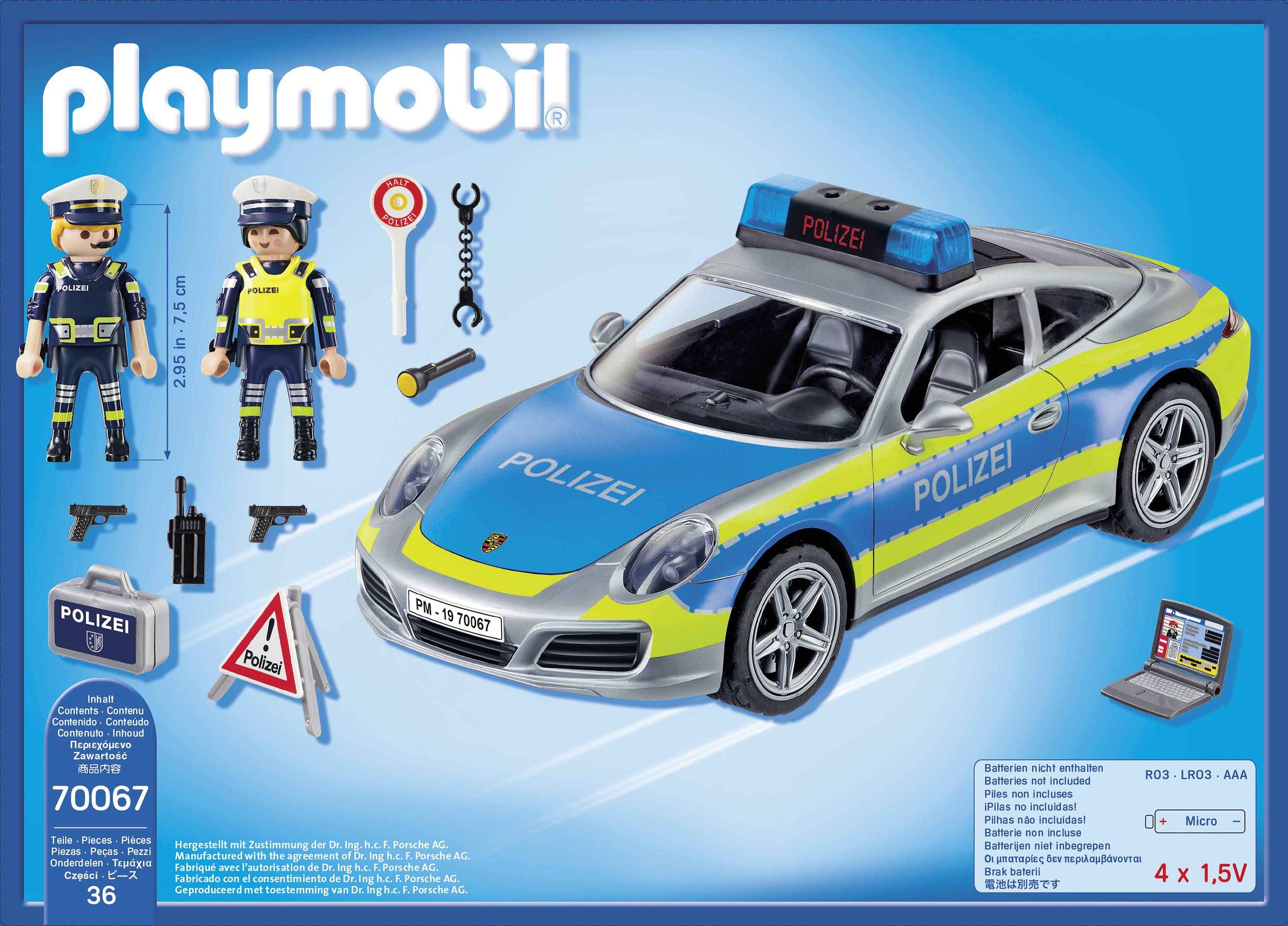 Playmobil® Porsche Porsche 911 Carrera 4S Polizei 70067