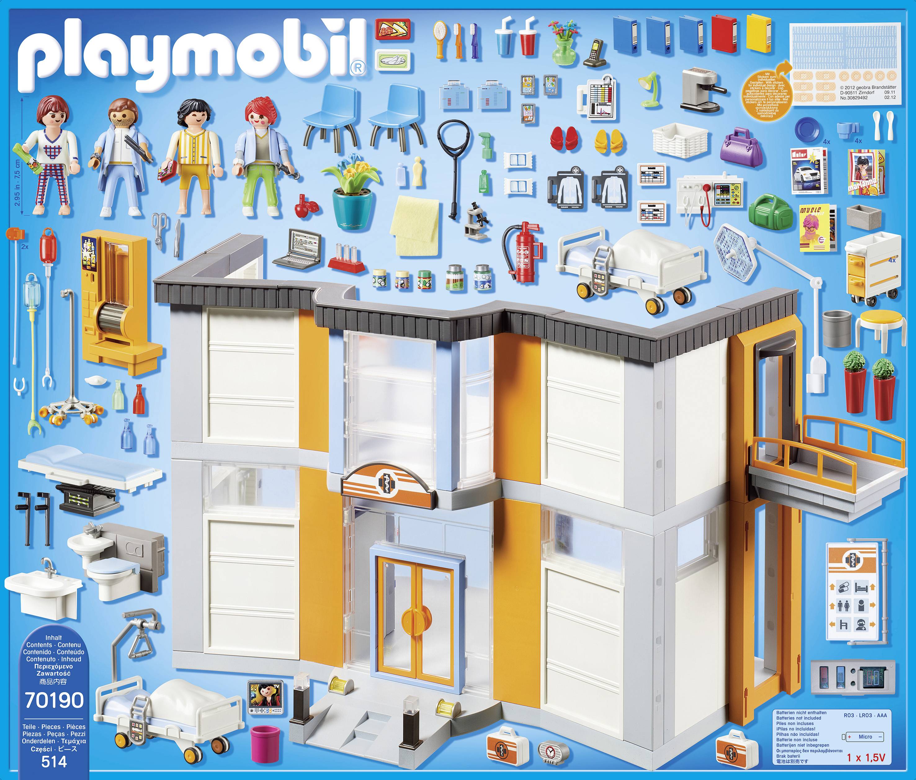 Playmobil® City Life Großes Krankenhaus mit Einrichtung 70190