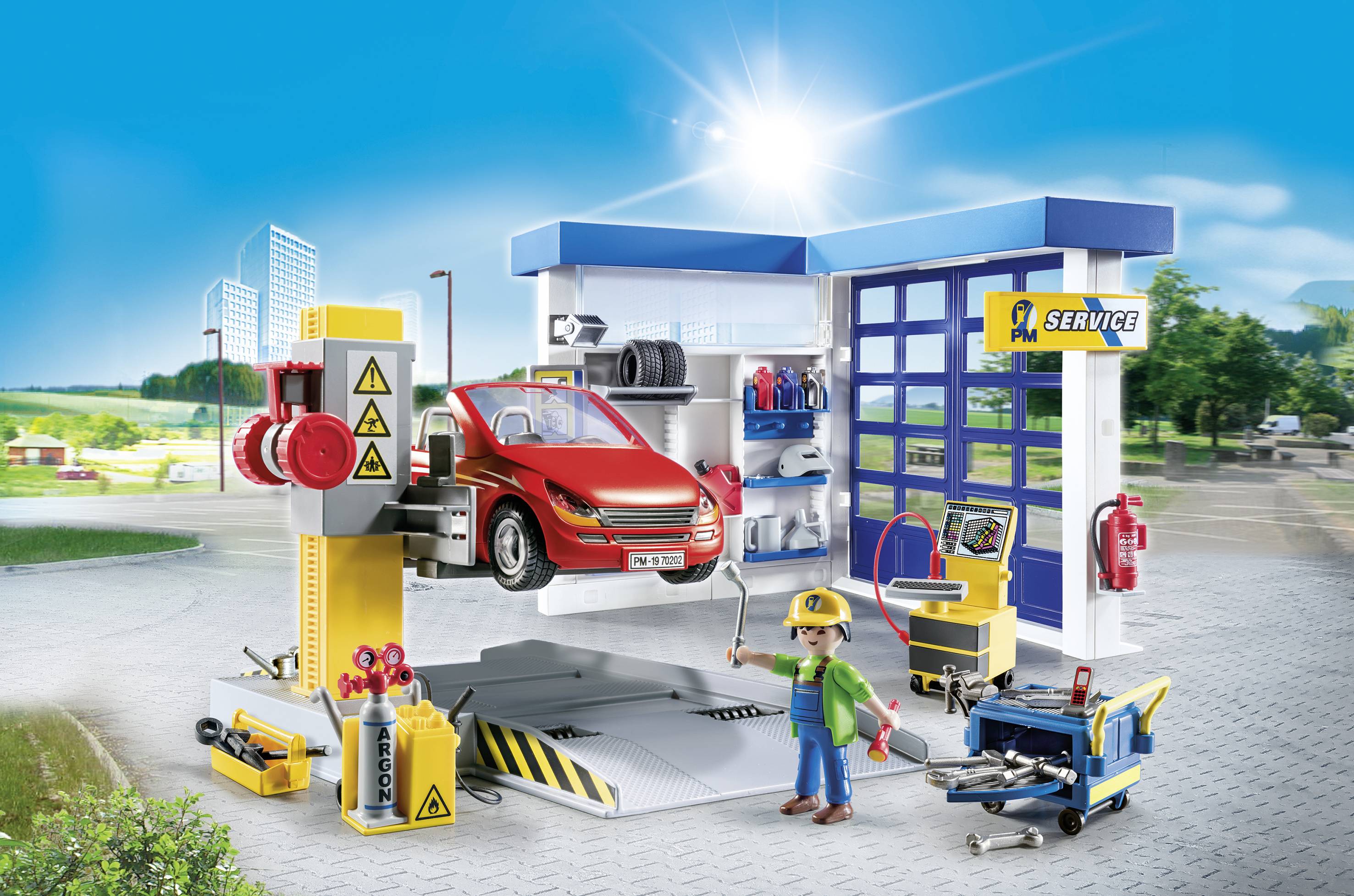 Playmobil® City Life Autowerkstatt 70202