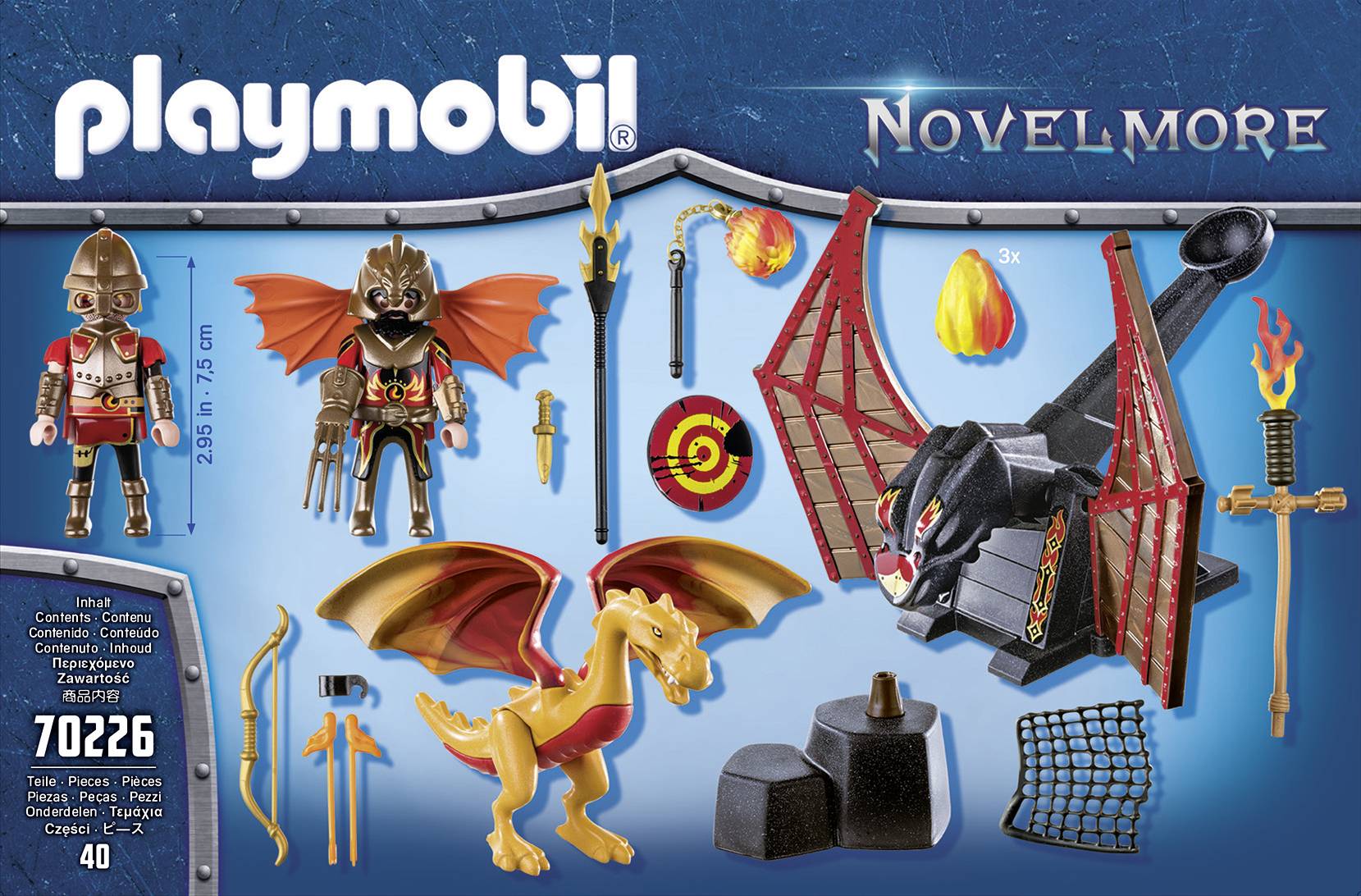 Playmobil® Novelmore Burnham Raiders Kampftraining des Drachen 70226