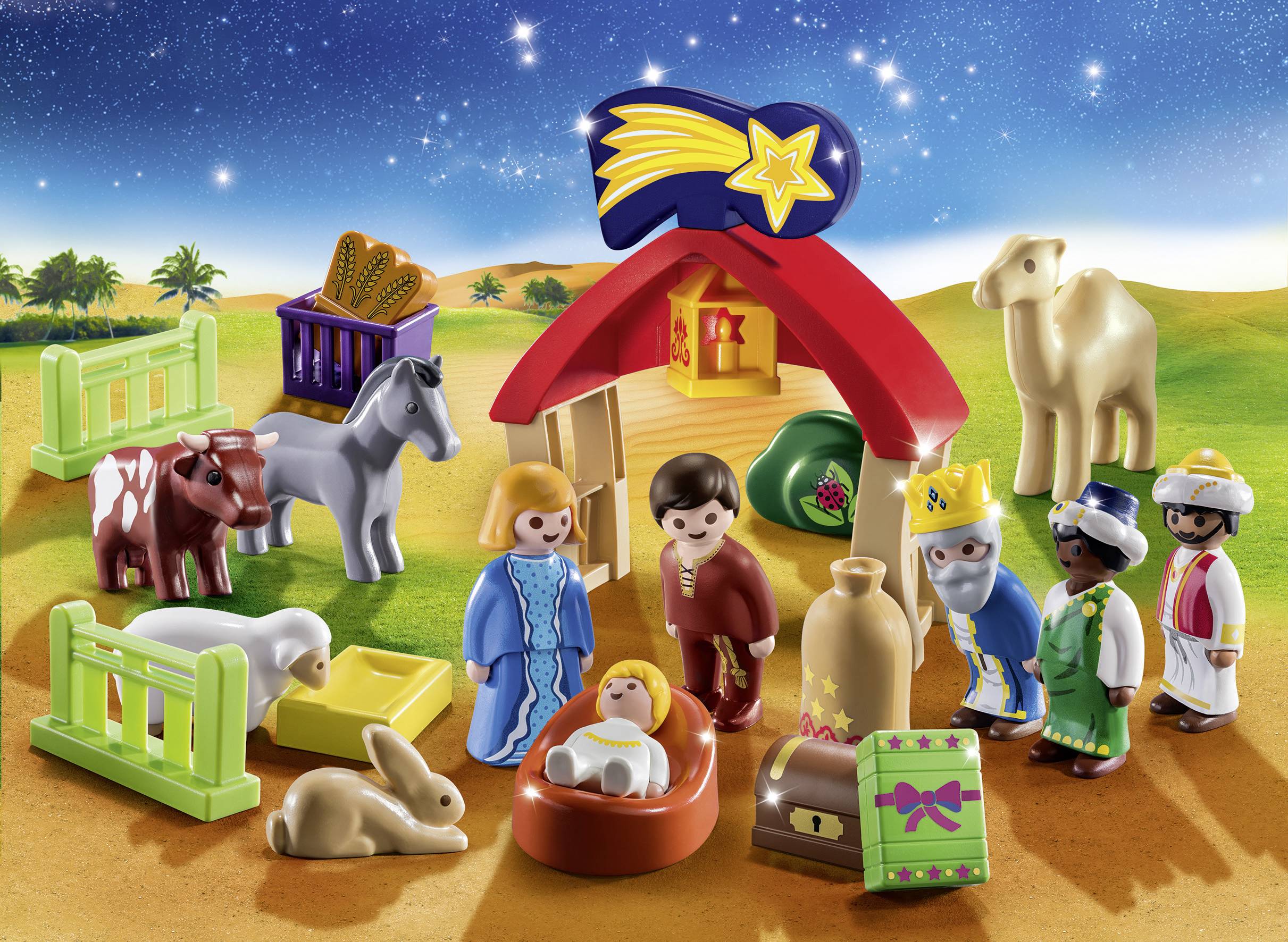 1.2.3 Adventskalender "Weihnachtskrippe" 70259, PLAYMOBIL voelkner