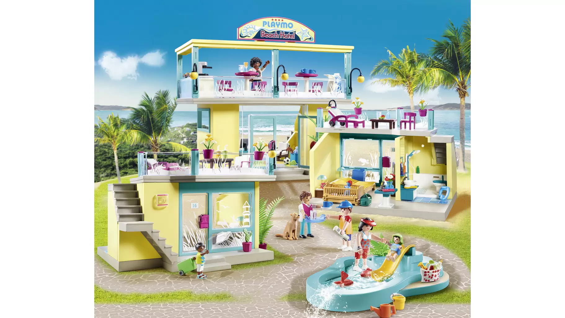 Playmobil Freizeit PLAYMO Beach Hotel 70434 SMDV playmobil-freizeit-playmo-beach-hotel-70434-smdv
