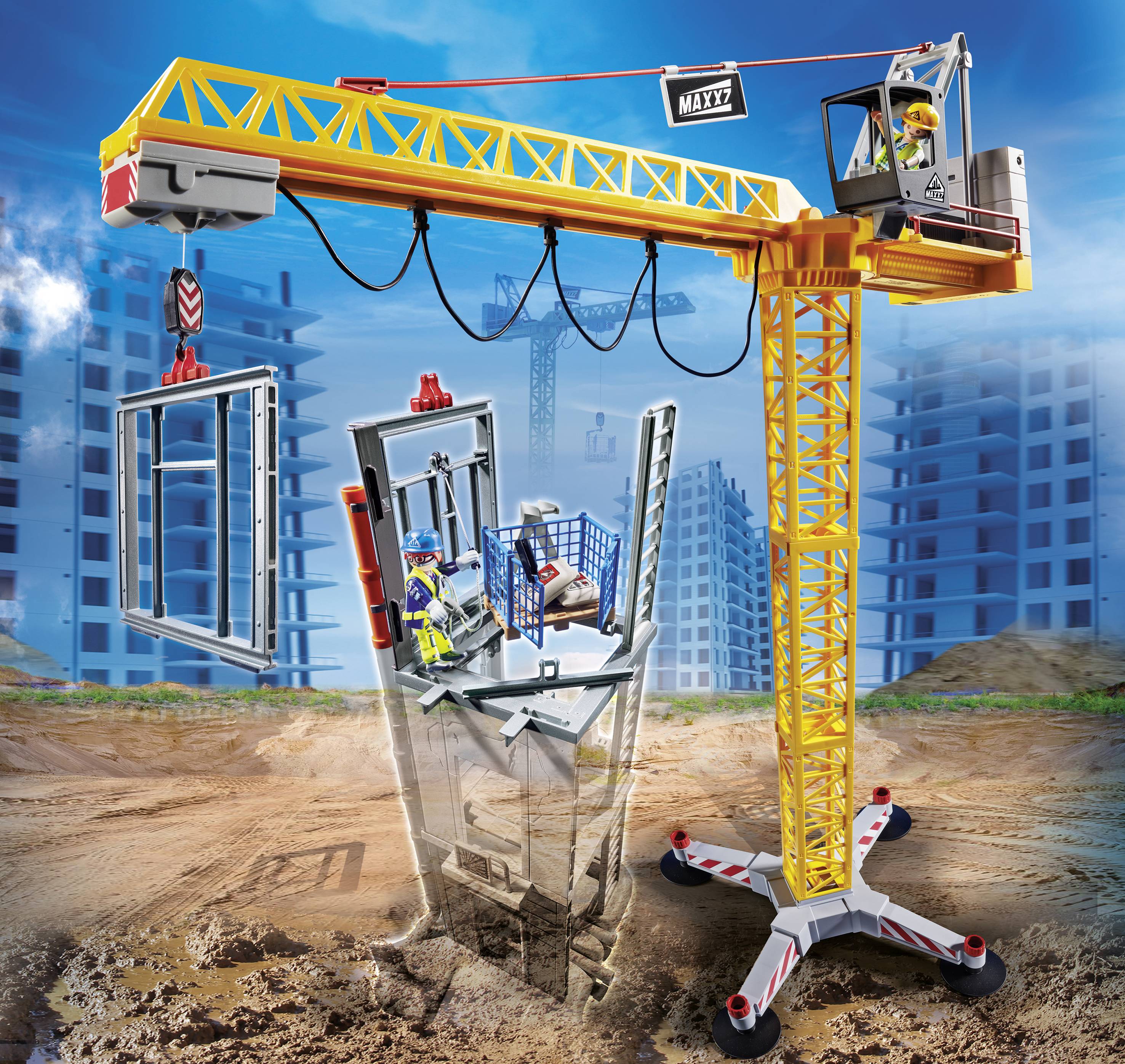 Playmobil® City Action RC-Baukran mit Bauteil 70441