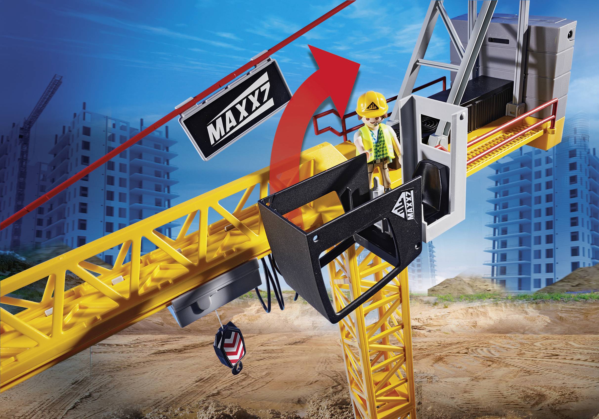 Playmobil® City Action RC-Baukran mit Bauteil 70441