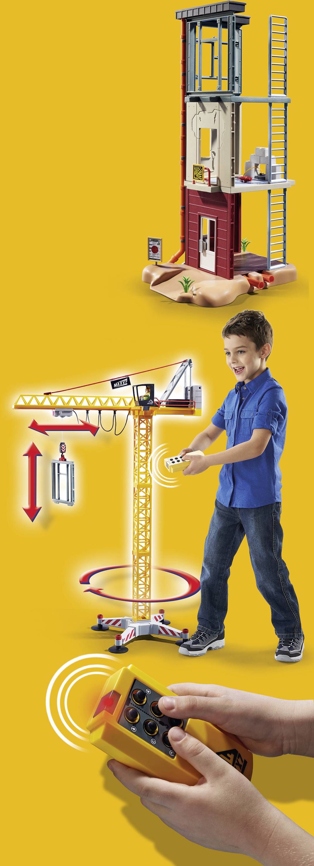 Playmobil® City Action RC-Baukran mit Bauteil 70441