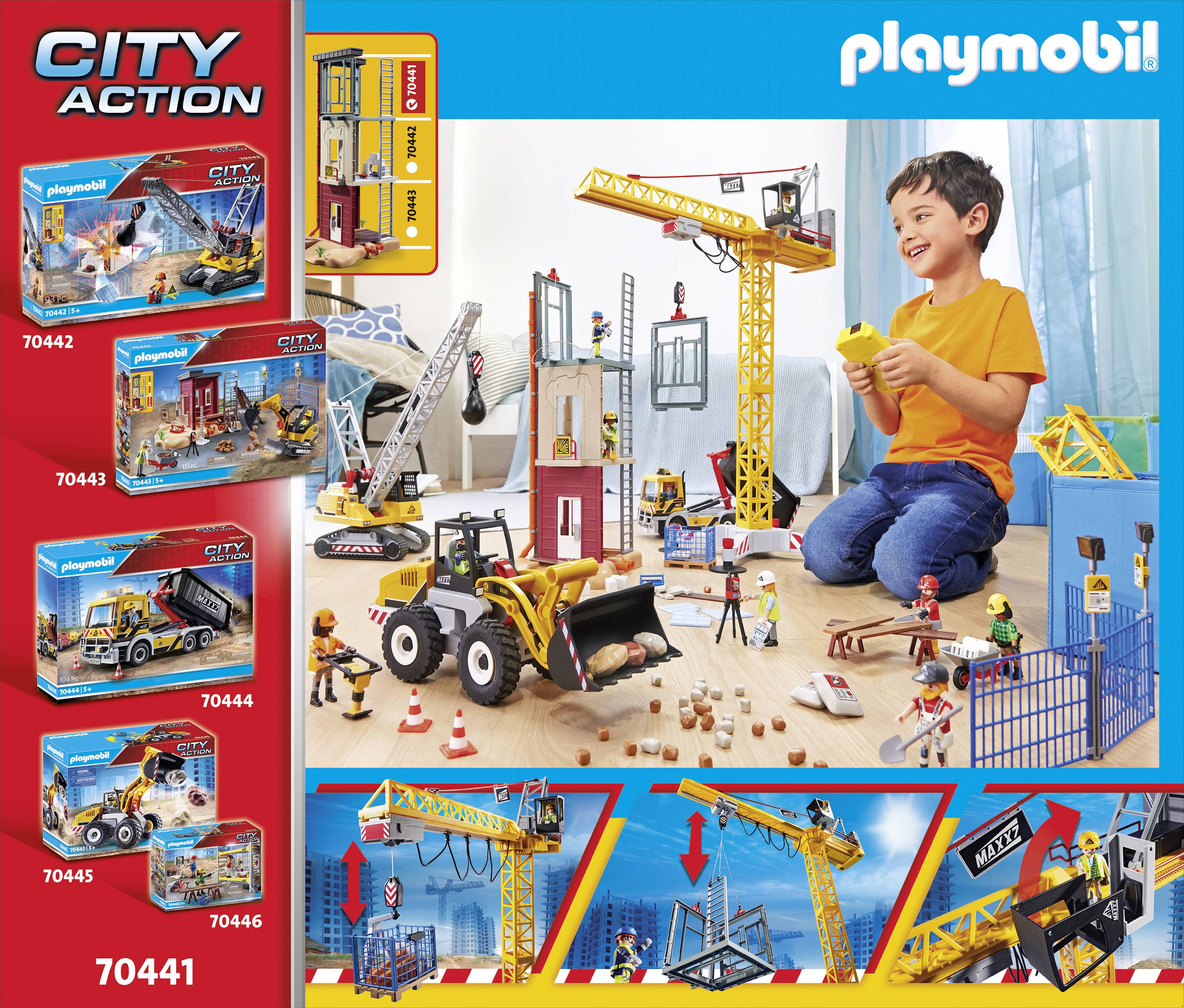 Playmobil® City Action RC-Baukran mit Bauteil 70441
