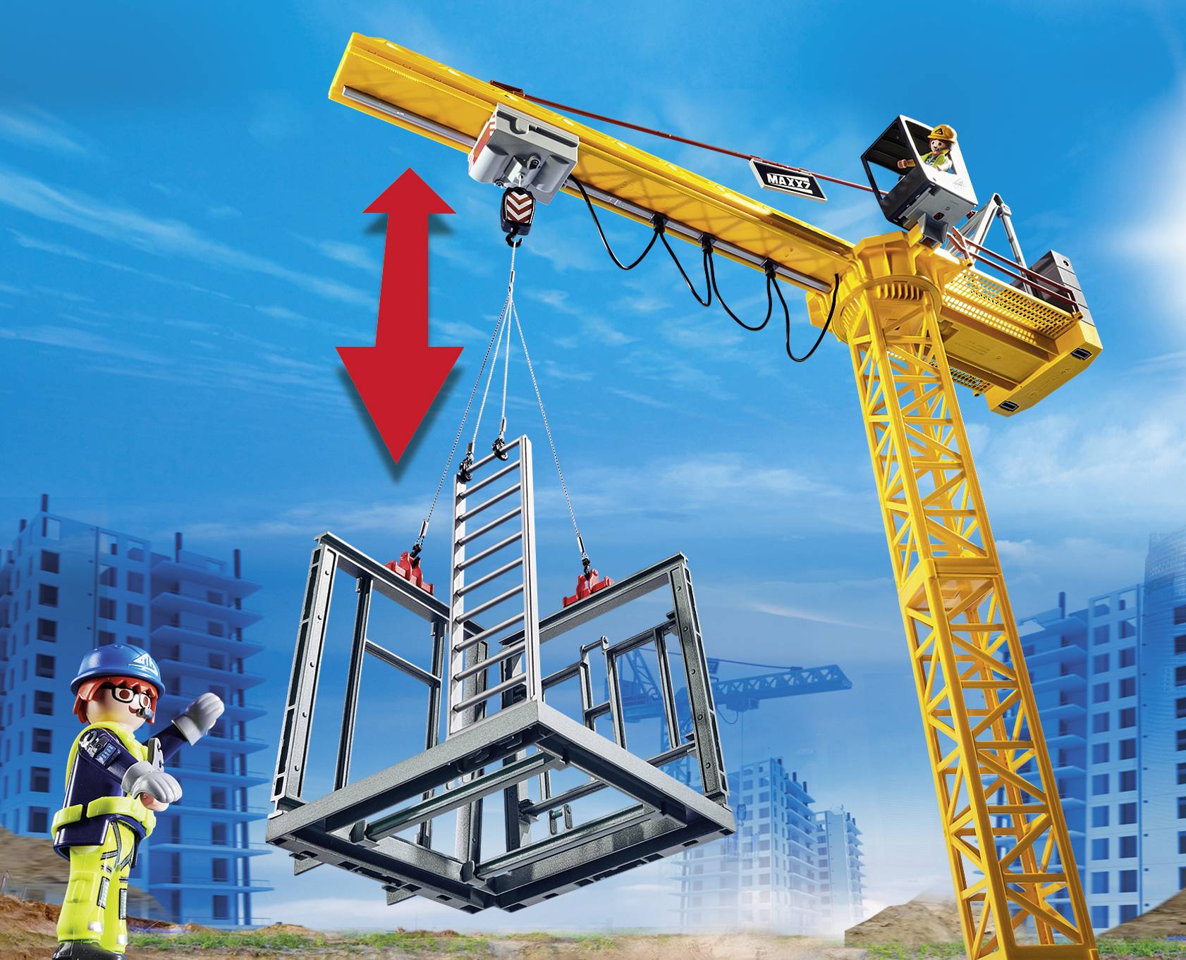 Playmobil® City Action RC-Baukran mit Bauteil 70441