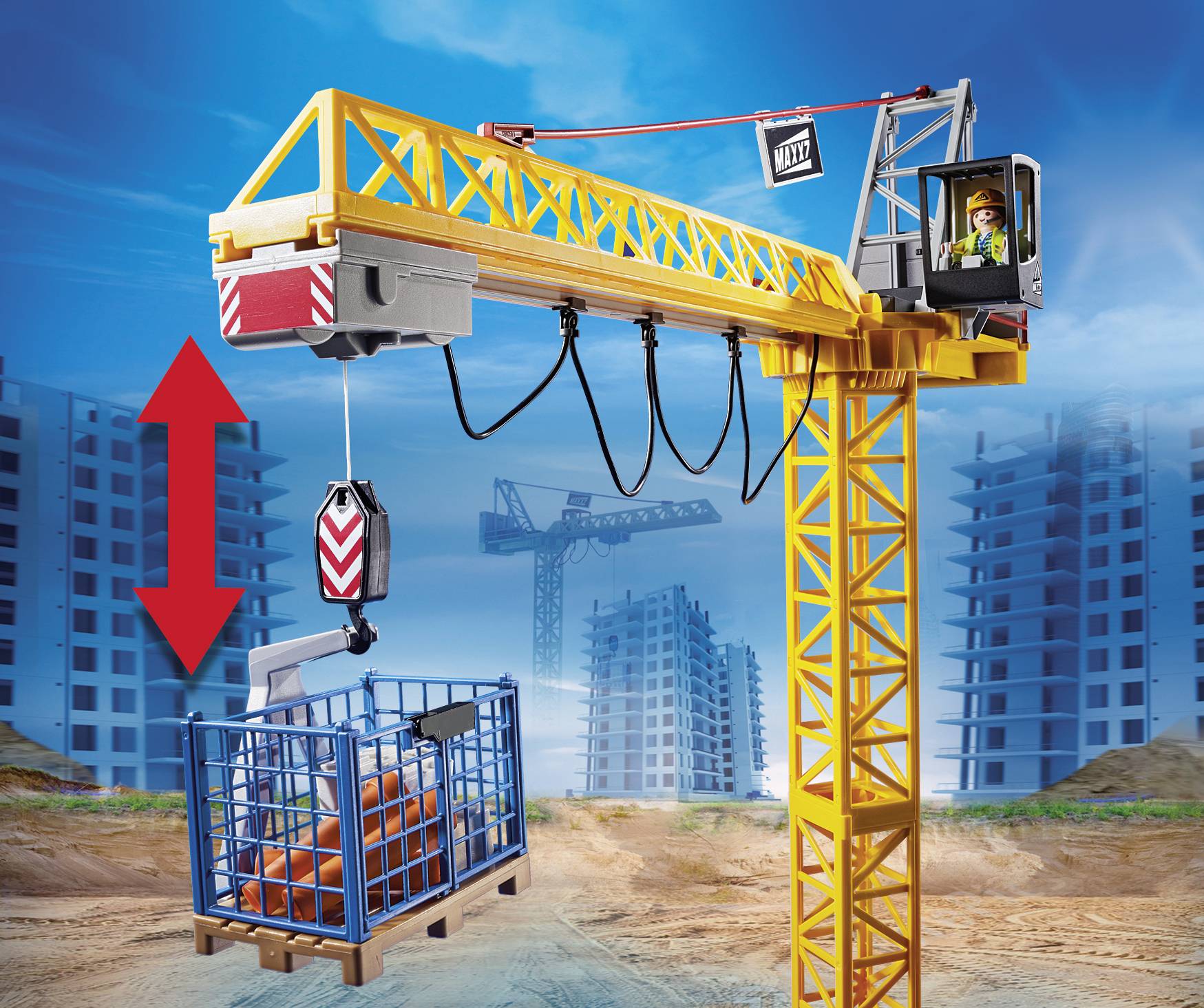 Playmobil® City Action RC-Baukran mit Bauteil 70441