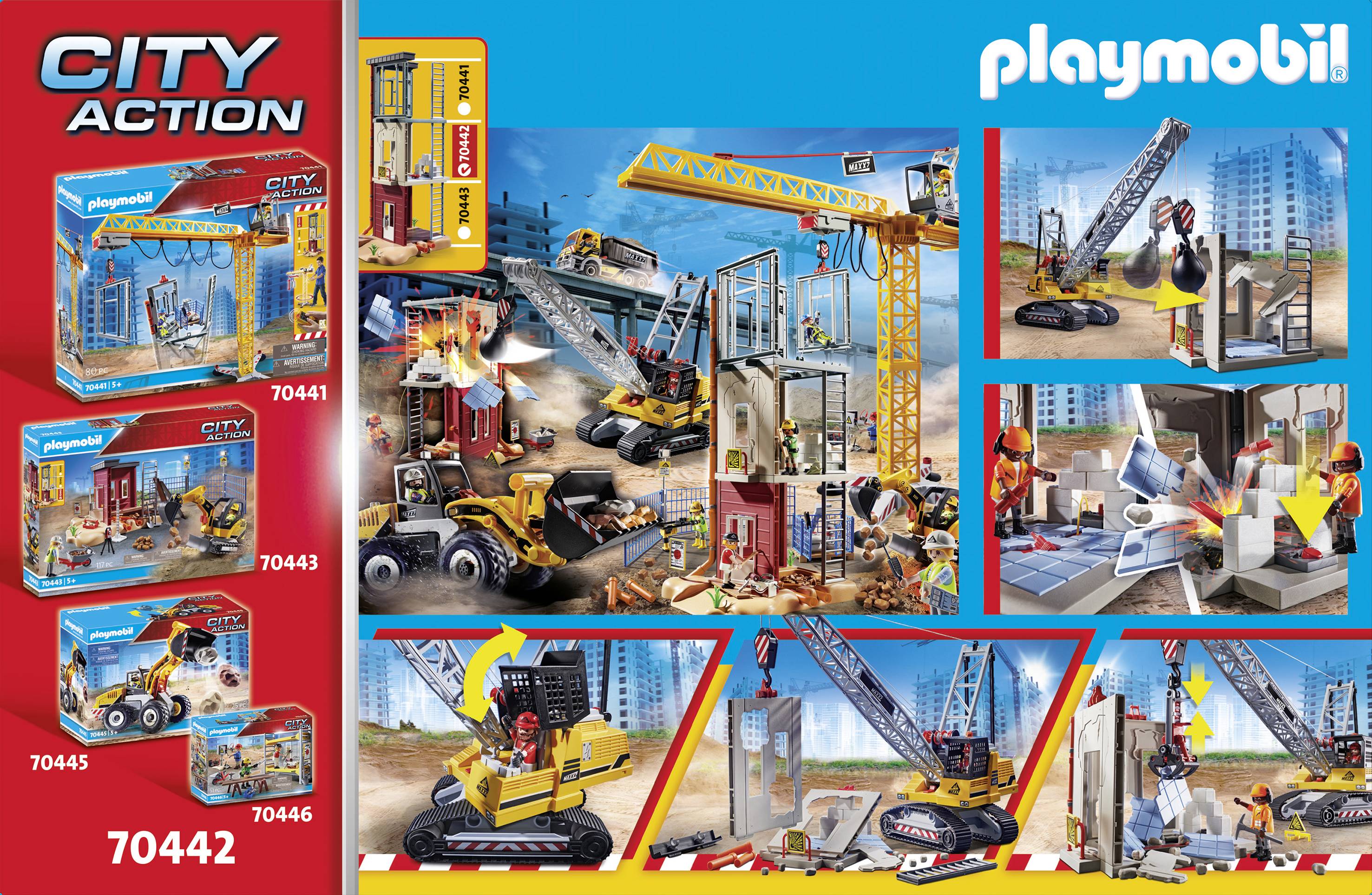 Playmobil® City Action Seilbagger mit Bauteil 70442