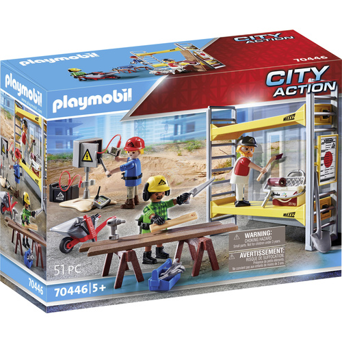 Playmobil® City Action Baugerüst mit Handwerkern 70446