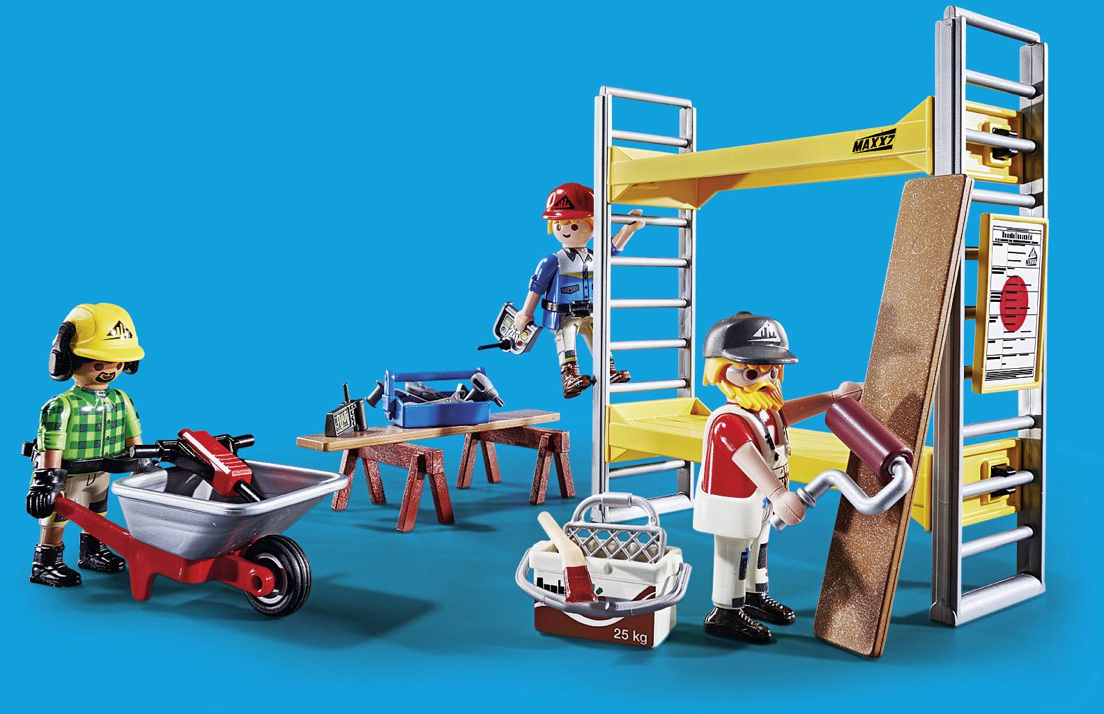 Playmobil® City Action Baugerüst mit Handwerkern 70446
