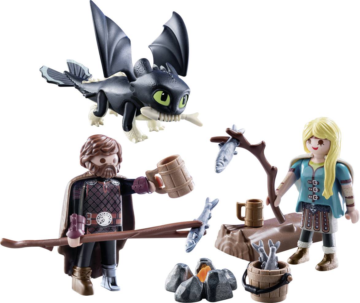 Playmobil® Dragons Hicks und Astrid mit Babydrachen 70040