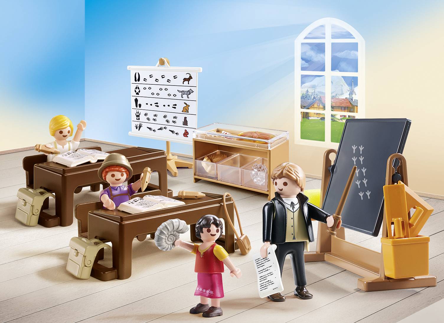 Playmobil® Heidi Schulunterricht im Dörfli 70256