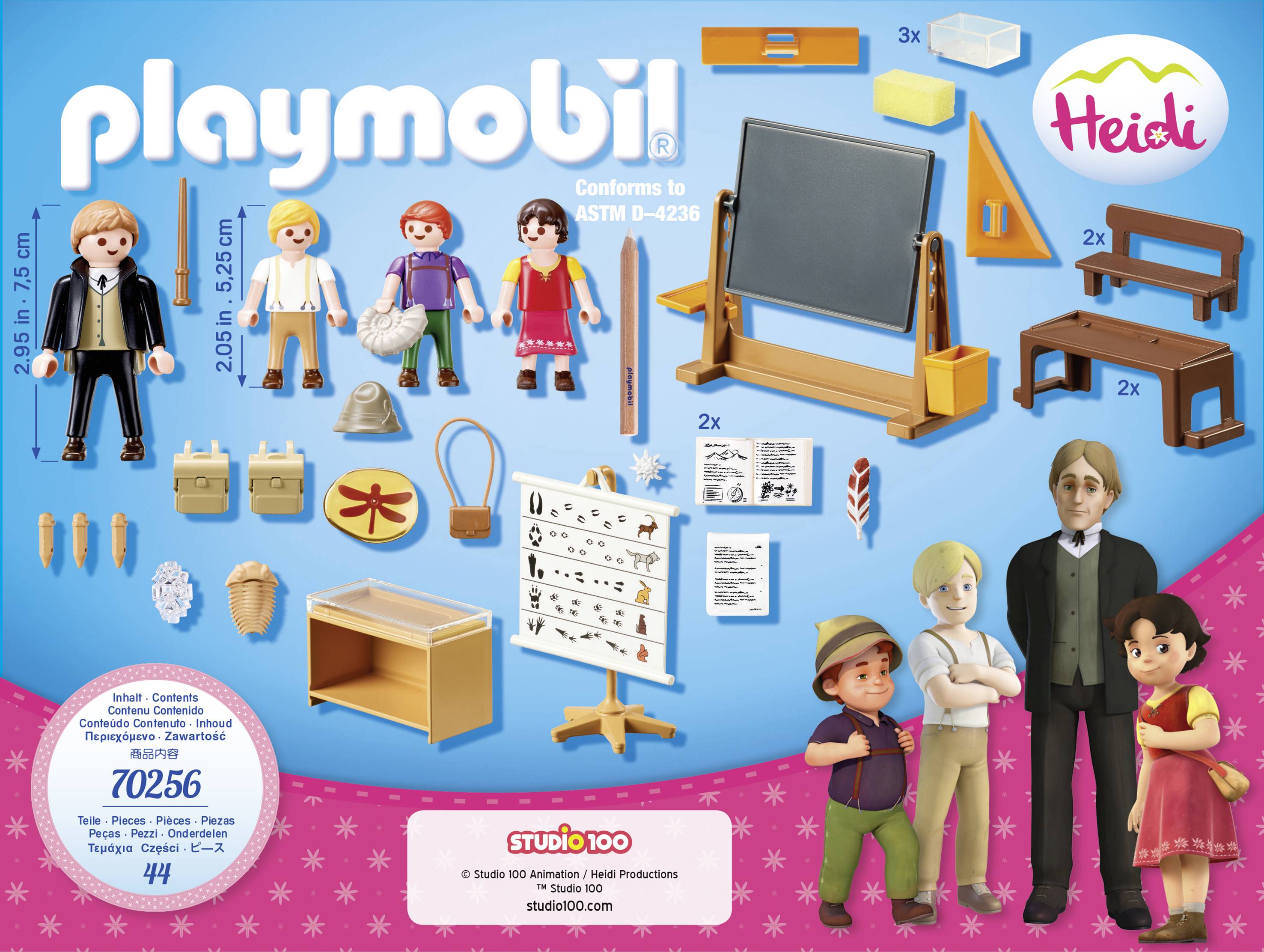 Playmobil® Heidi Schulunterricht im Dörfli 70256