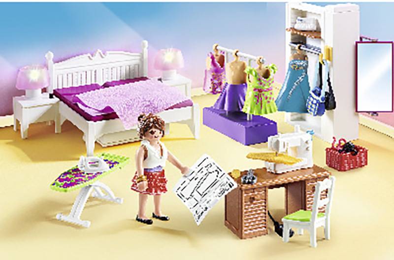 Playmobil® Dollhouse Schlafzimmer mit Nähecke 70208