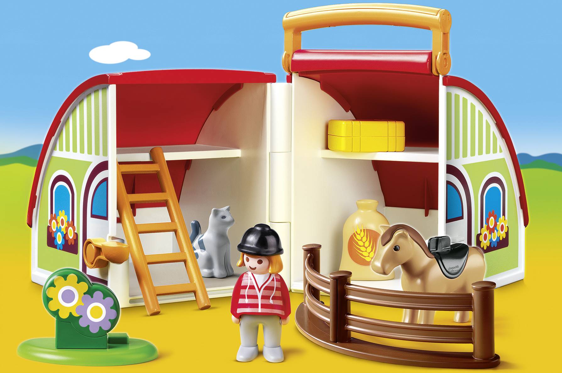 Playmobil® 123 Mein Mitnehm-Reiterhof 70180