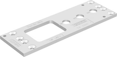 GEZE 1400-0004 Montageplatte Silber