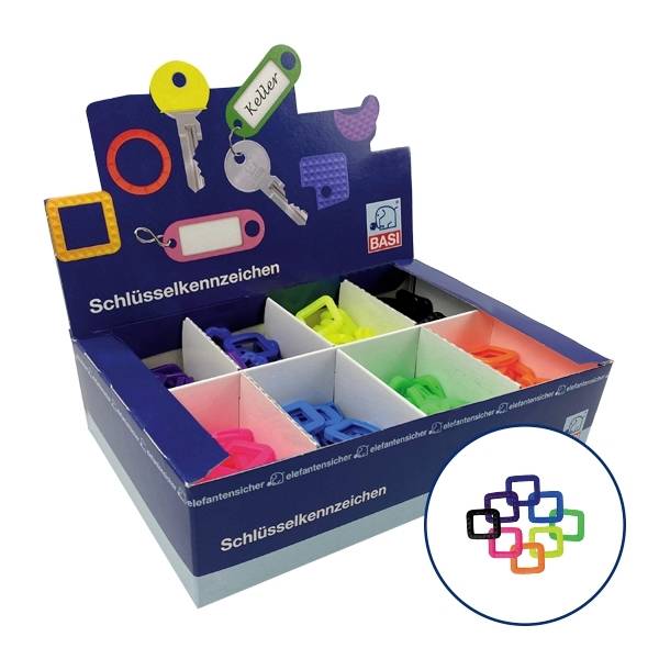 Basi Schlüsselclip 8560-9010 8-farbig 1 Set