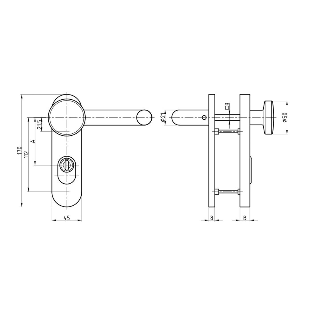 Basi 7529-0308 Wechsel-Schutzbeschlag