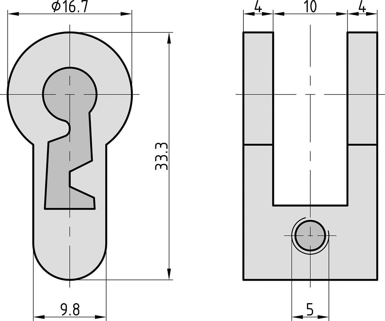Basi 9000-0002 Buntbarteinsatz Metall
