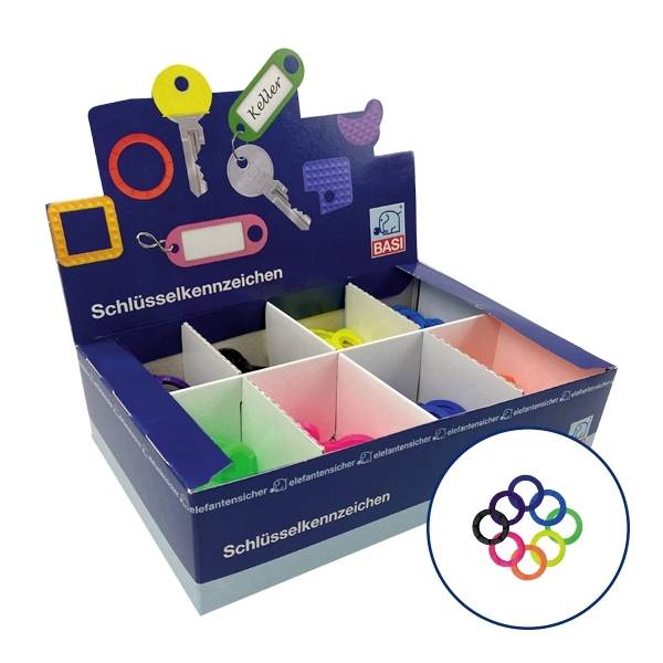 Basi Schlüsselclip 8520-9010 8-farbig 200St.