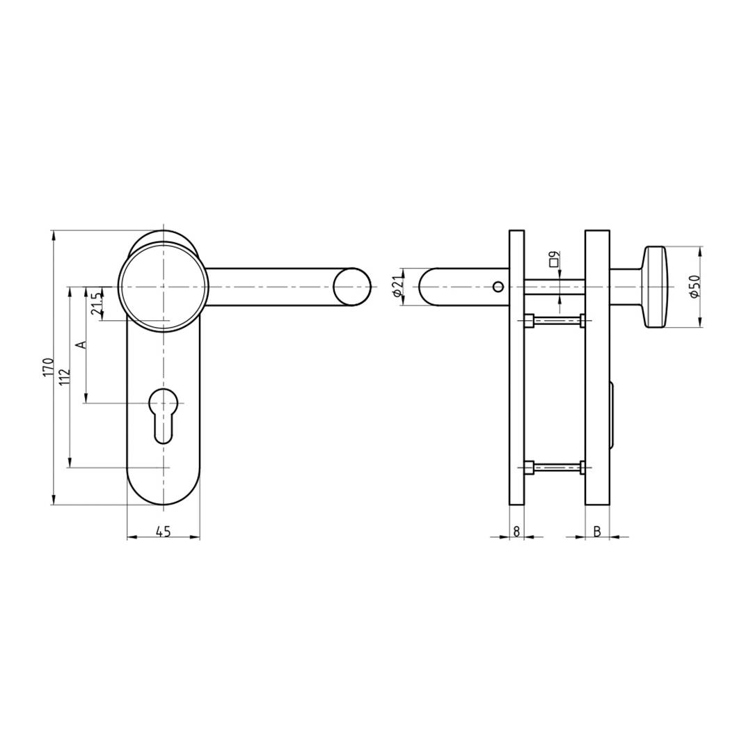 Basi 7529-0108 Wechsel-Schutzbeschlag