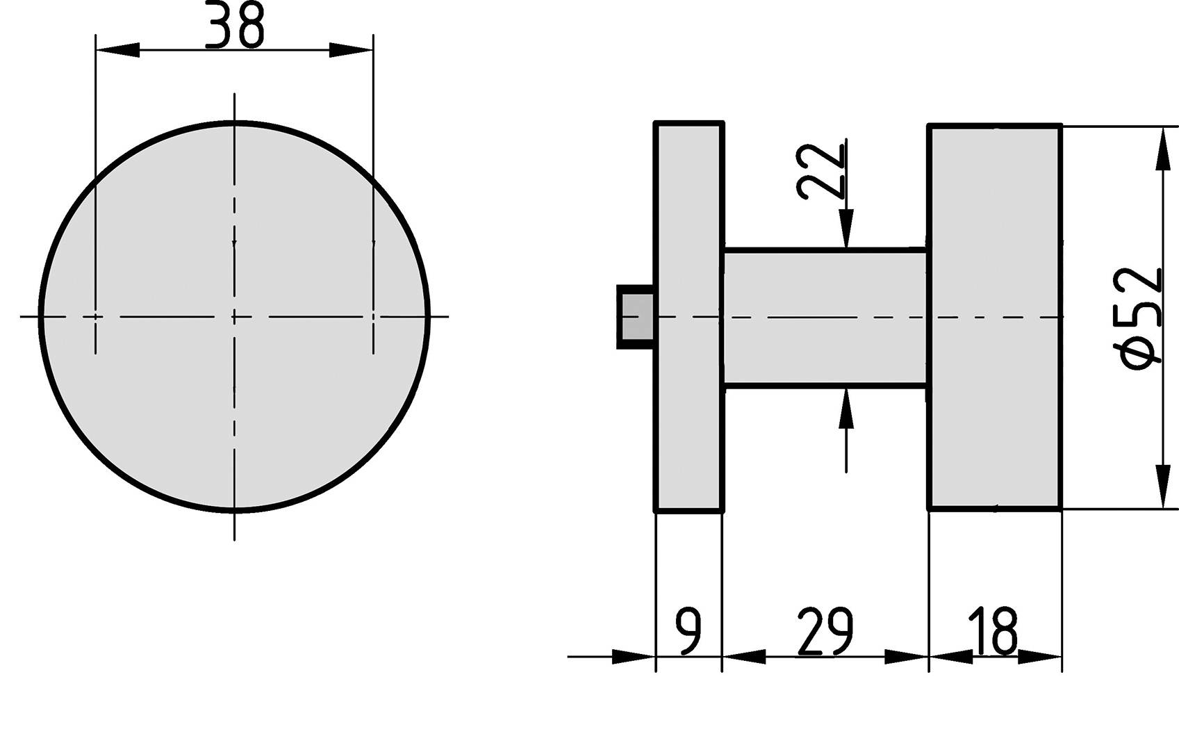 Basi 7306-9008 Rosetten-Wechsel-Garnitur