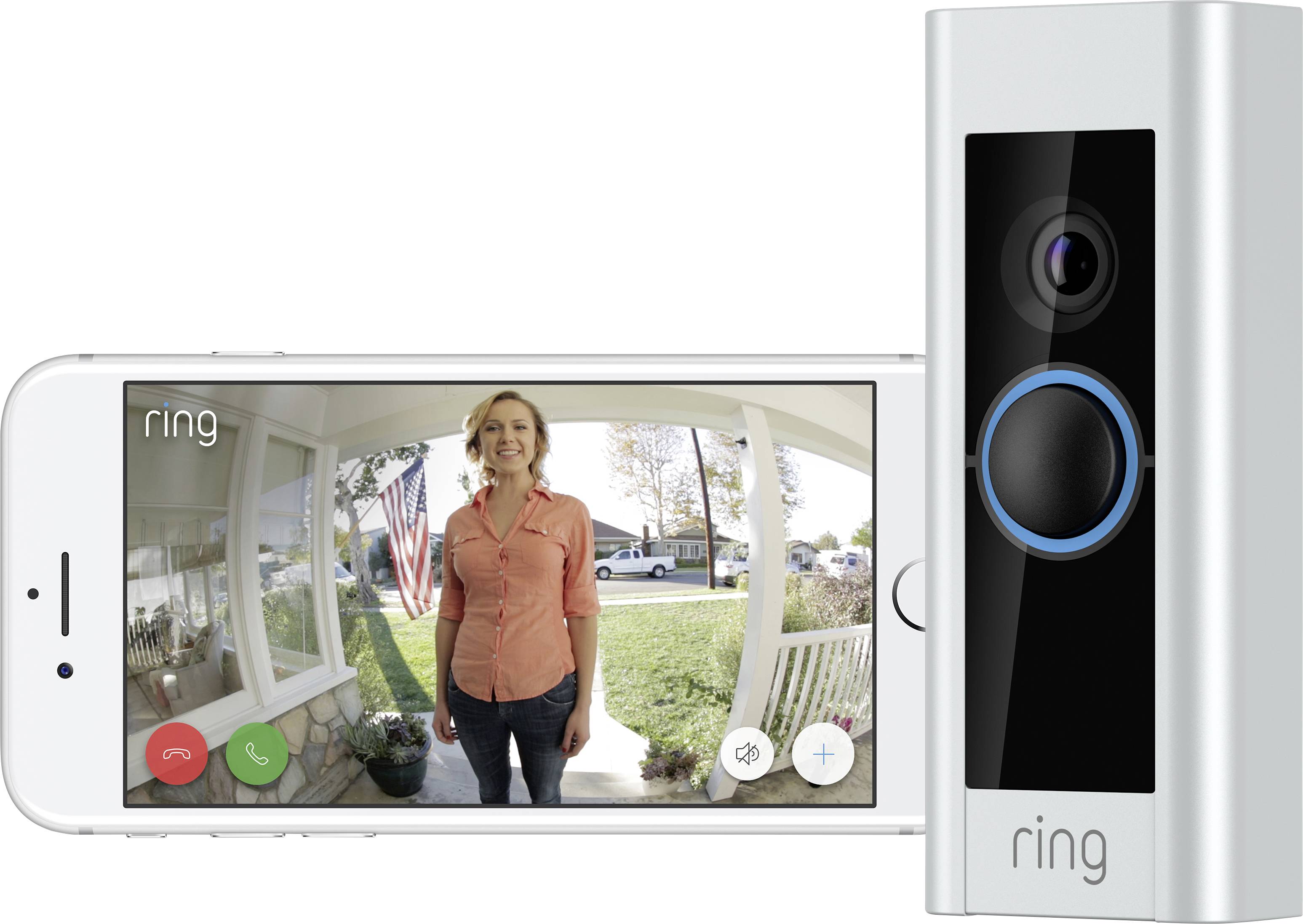 Ring Video Doorbell Pro Plugin IP-Video-Türsprechanlage WLAN Komplett-Set