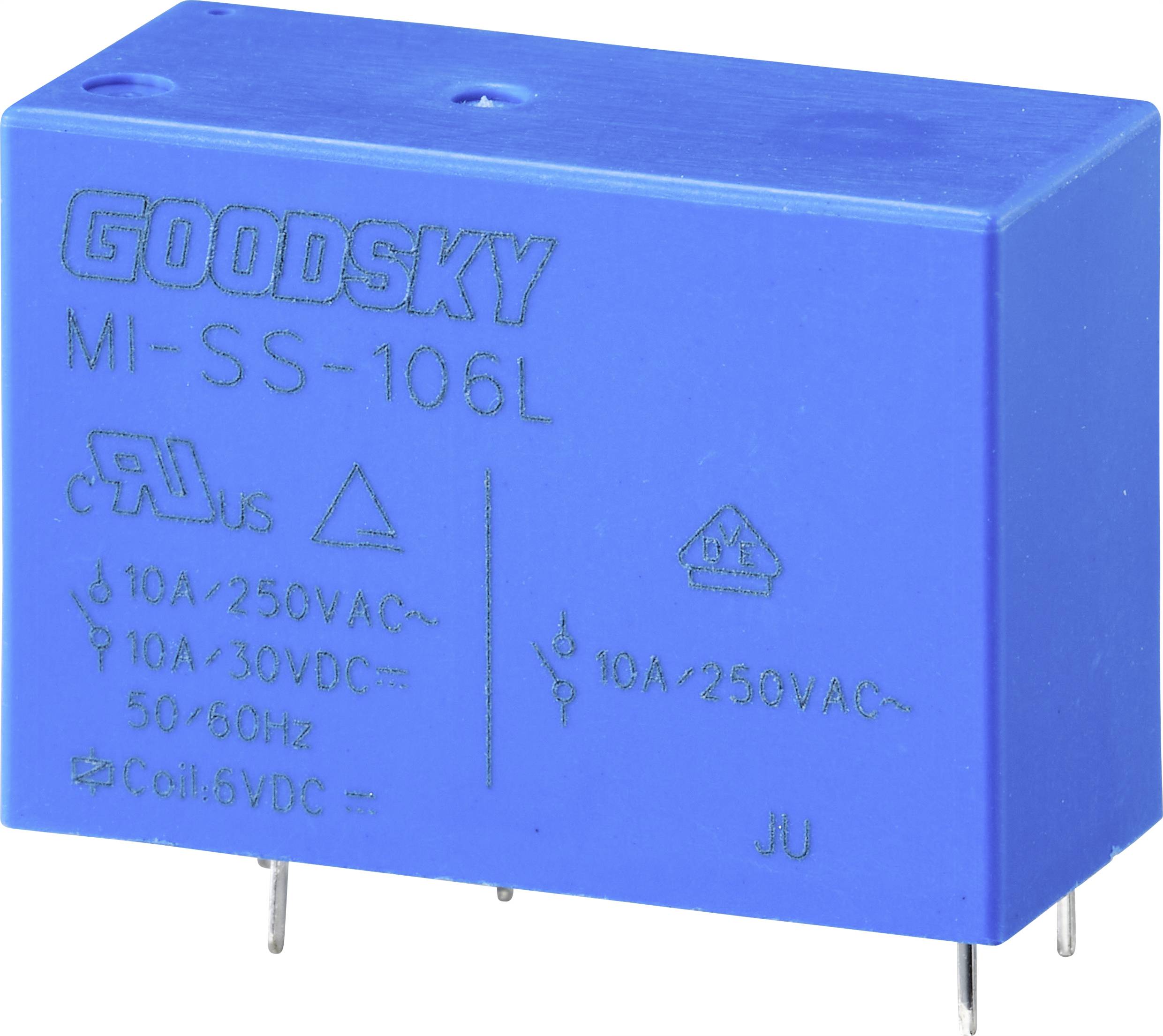 GoodSky MI-SS-106L Printrelais 6 V/DC 10 A 1 Wechsler