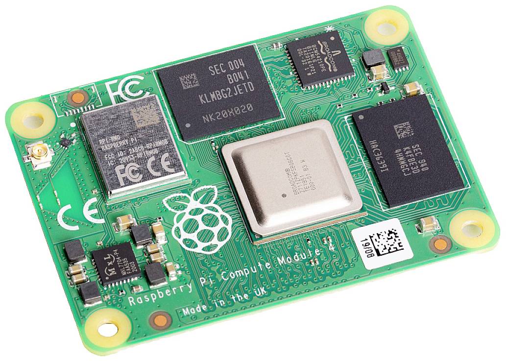Raspberry Pi® Compute Modul 4 CM4104016 (4 GB RAM / 16 GB eMMC / Wifi) 4 x 1.5 GHz