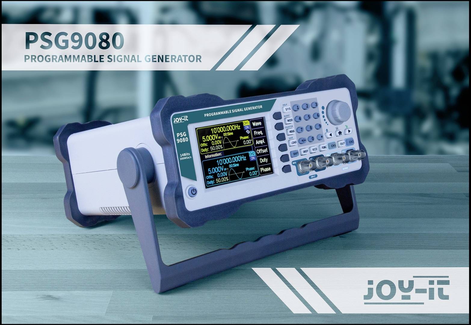 Joy-it Signalgenerator 1 nHz - 80MHz 2-Kanal Dreieck, Lorentzkurve, Puls, Rampe, Rauschen, Rechteck, Signal, Sinus, TT