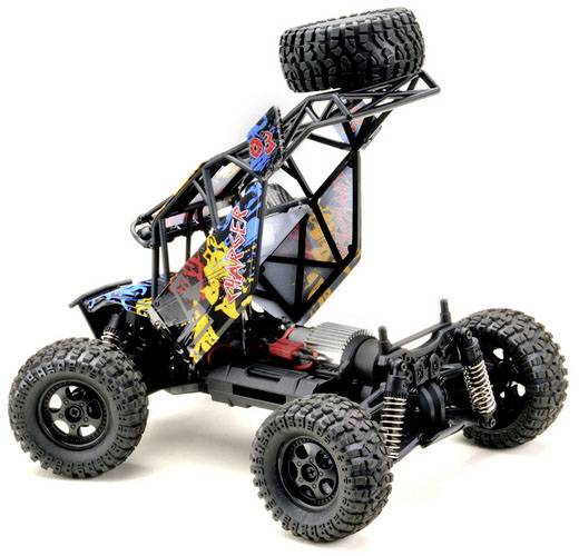 Spielzeug-Geländewagen mit großen, robusten Reifen und leuchtendem Design, zeigt den Schriftzug 'Monster' auf der Seite.