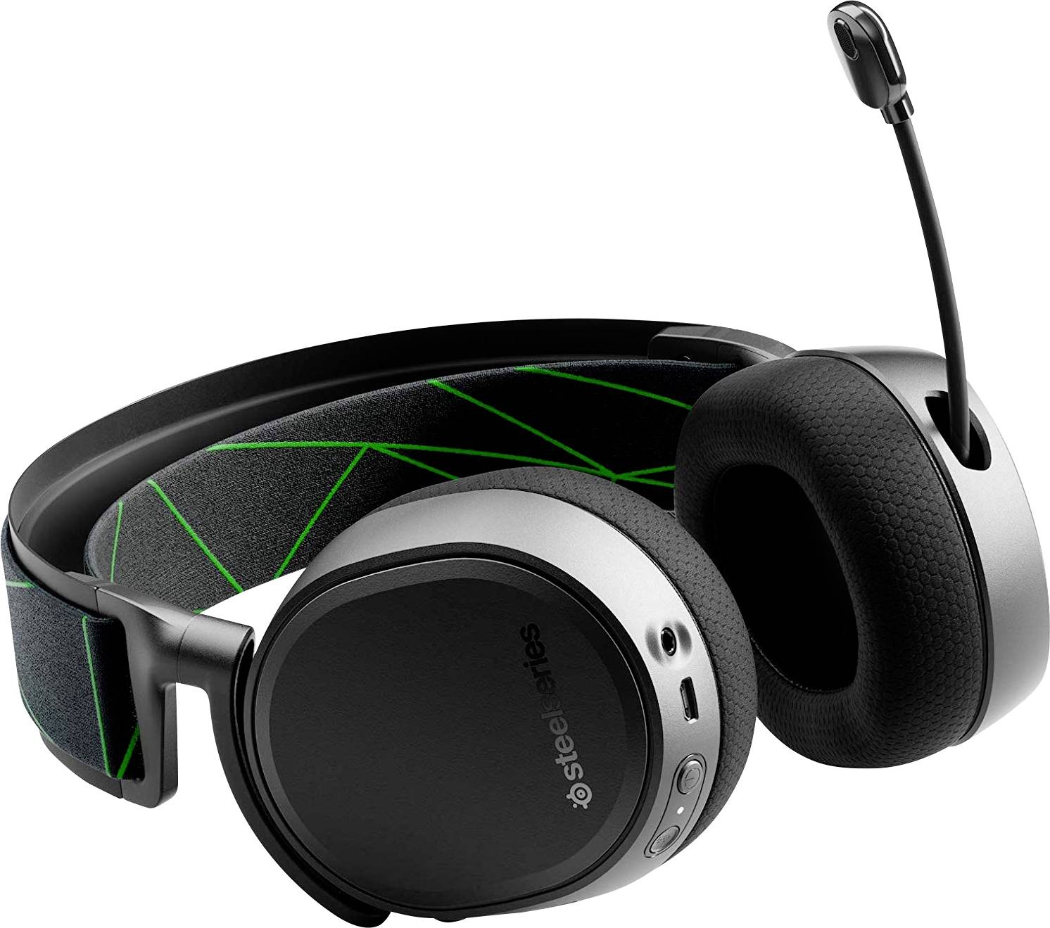 Steelseries Arctis 9X Gaming Over Ear Headset Bluetooth® Stereo Schwarz/Silber Mikrofon-Rauschunterdrückung, Noise Cancelling Mikrofon-Stummschaltu