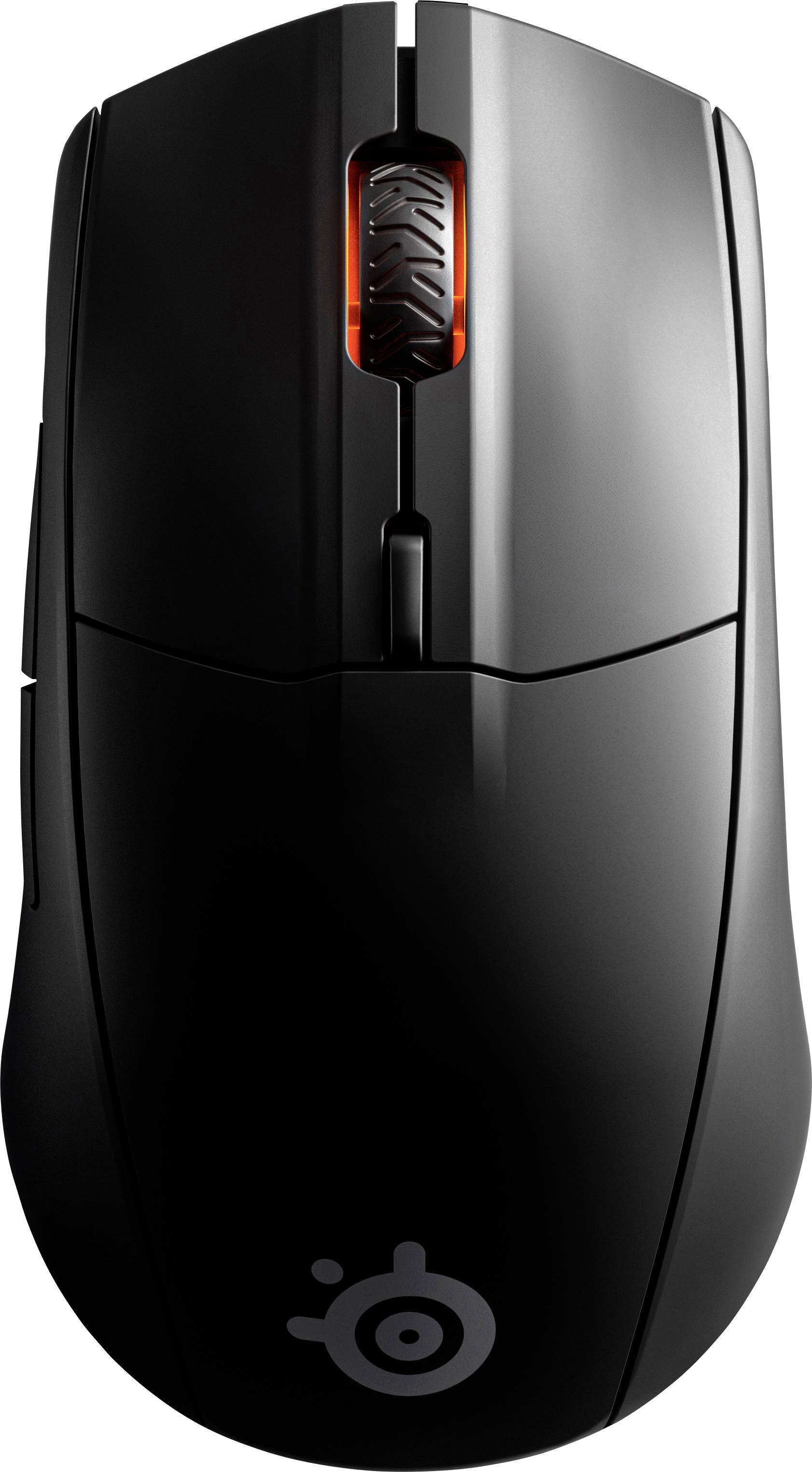 Steelseries Rival 3 Wireless Ergonomische Gaming-Maus Bluetooth®, Funk Optisch Schwarz 6 Tasten 18000 dpi Beleuchtet, Ergonomisch