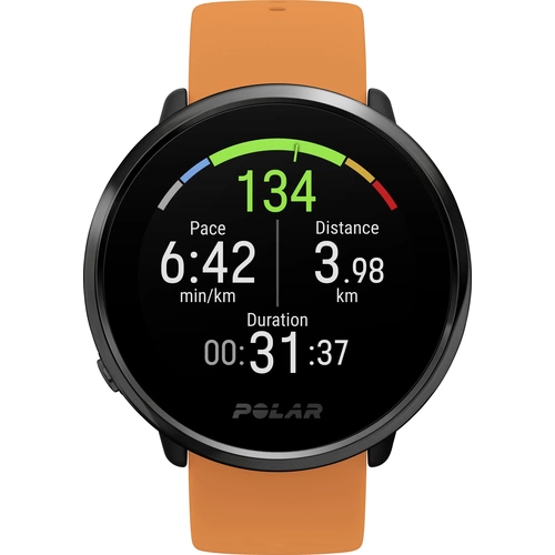 Polar Ignite Pulsuhr mit integriertem Sensor 43mm M L Orange versandkostenfrei voelkner