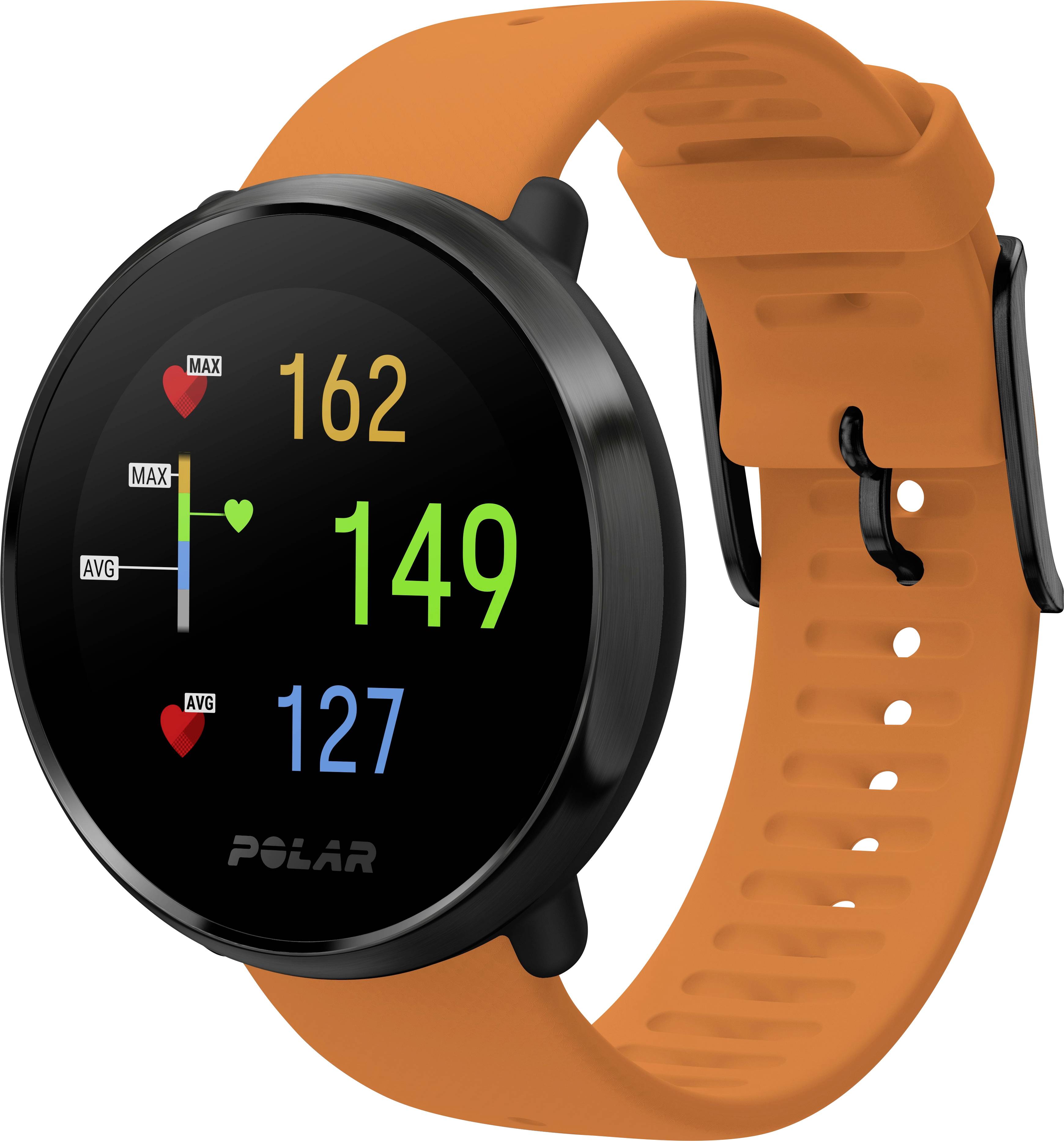 Polar Ignite Pulsuhr mit integriertem Sensor 43mm M/L Orange