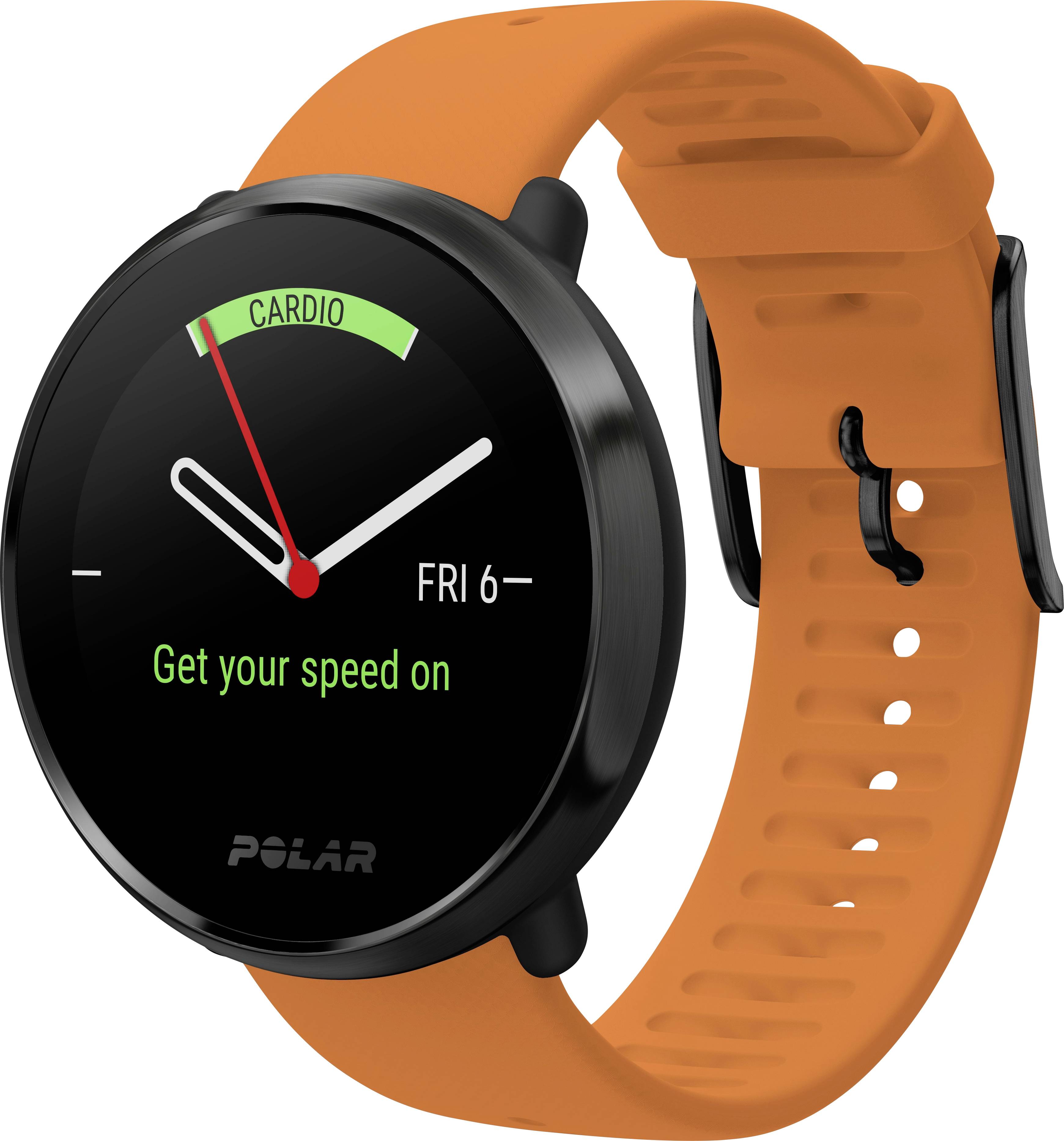 Polar Ignite Pulsuhr mit integriertem Sensor 43mm M/L Orange