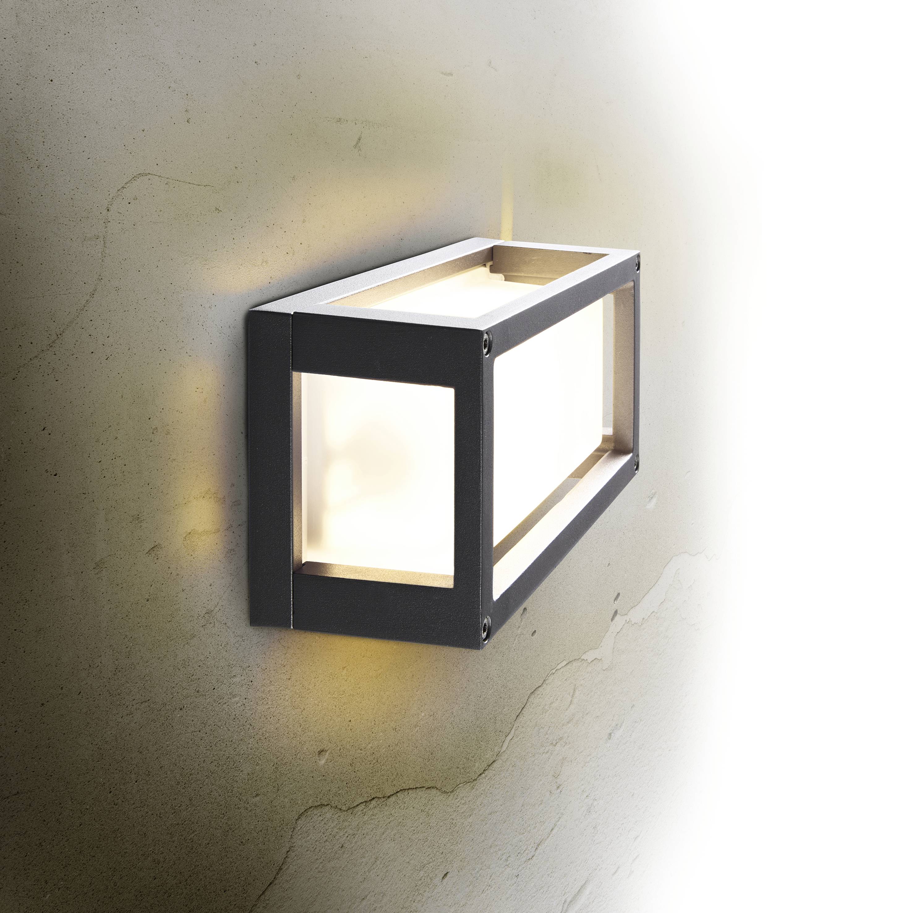 Heitronic Sevilla 500613 Wandleuchte E27 7W Anthrazit