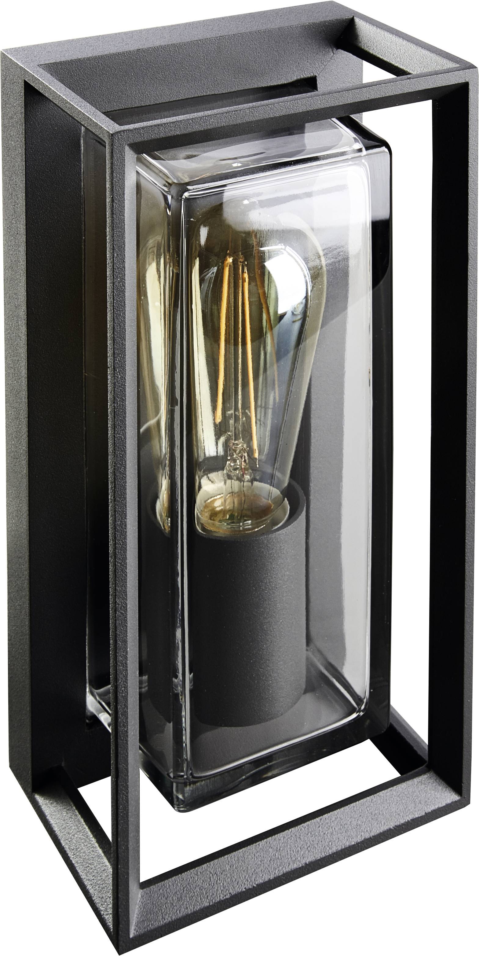 Heitronic Alicante 500615 Wandleuchte E27 7W Anthrazit