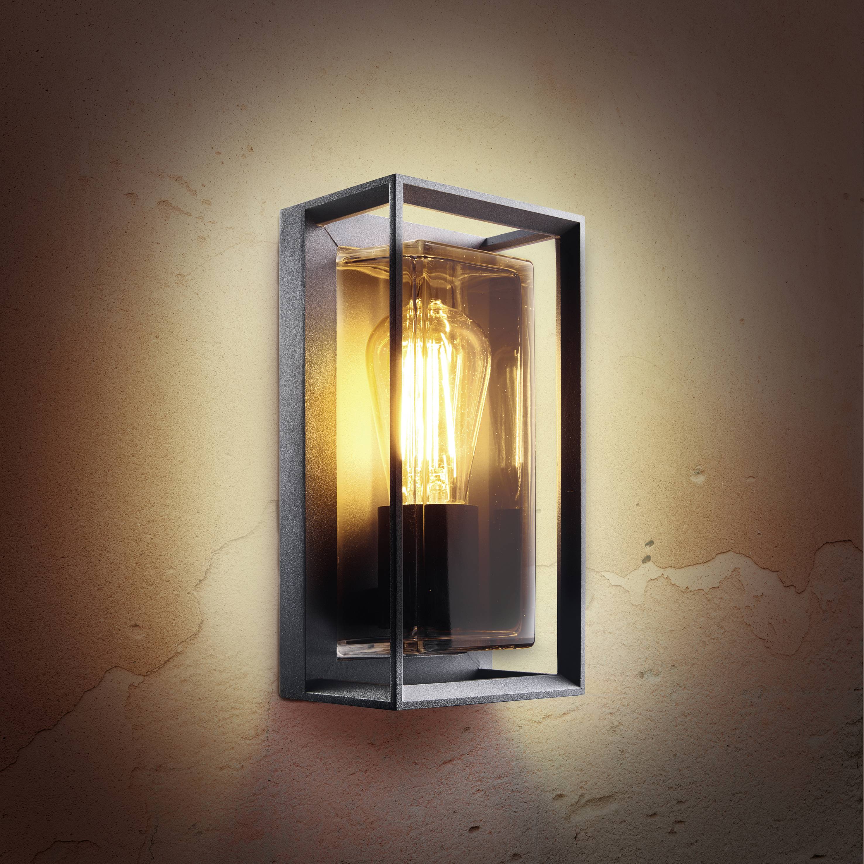 Heitronic Alicante 500615 Wandleuchte E27 7W Anthrazit