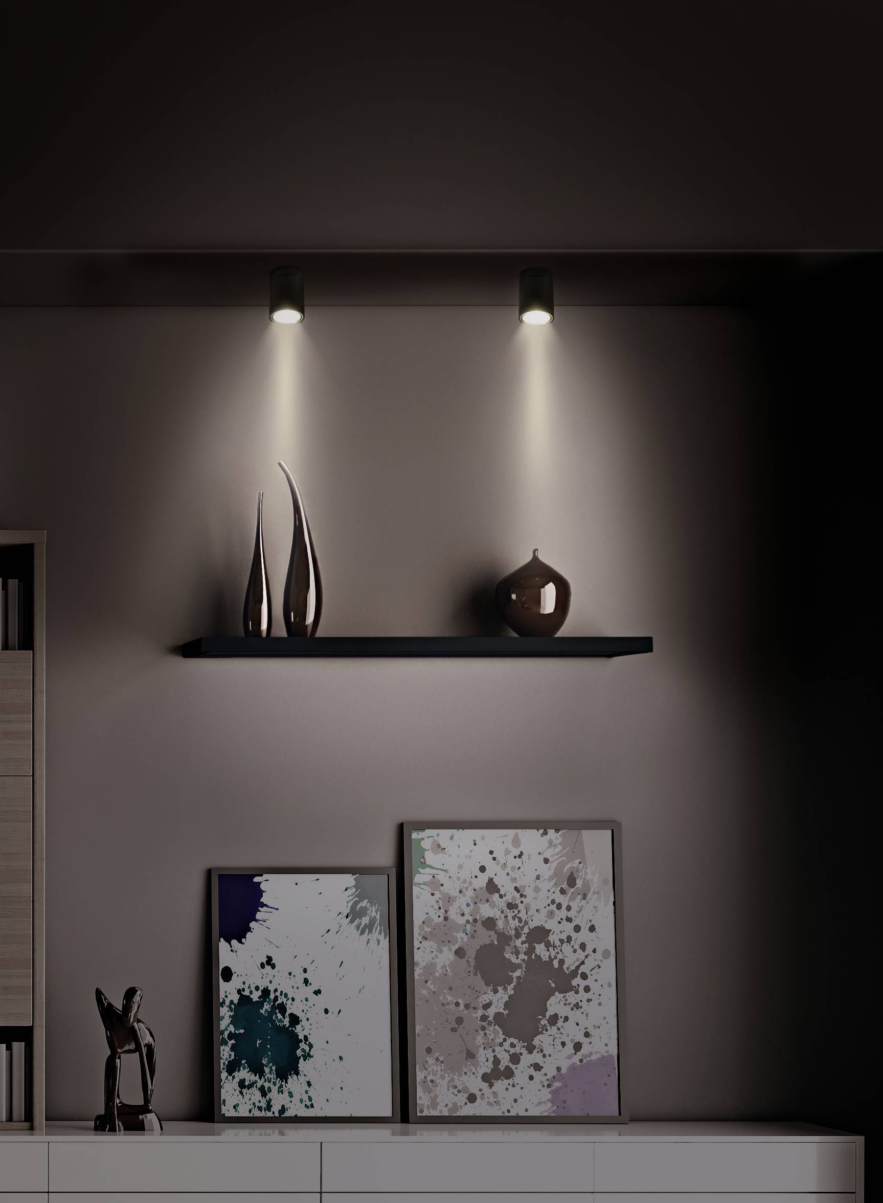 Heitronic 500058 Negro Außendeckenleuchte LED 10W Schwarz