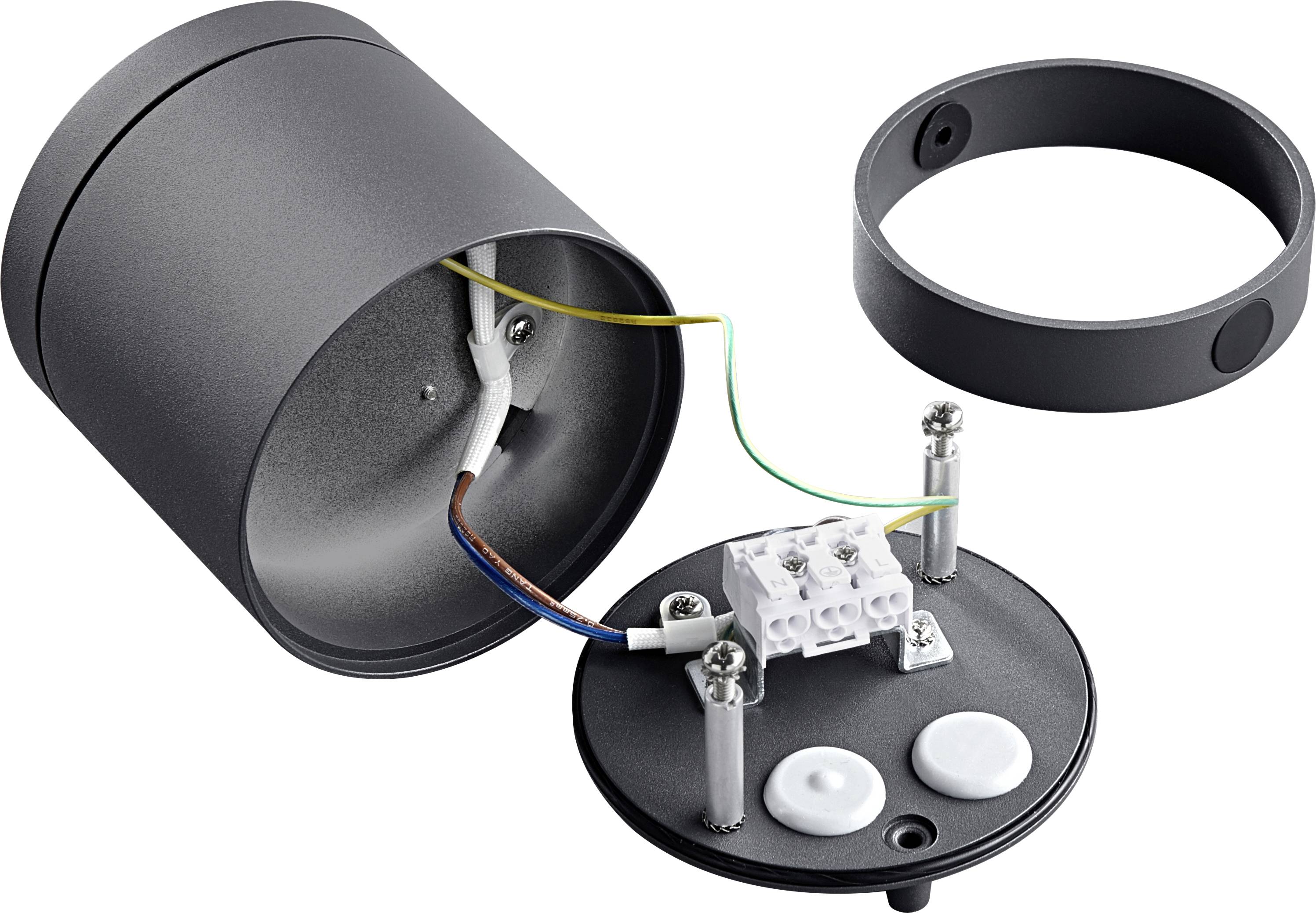 Heitronic 500058 Negro Außendeckenleuchte LED 10W Schwarz