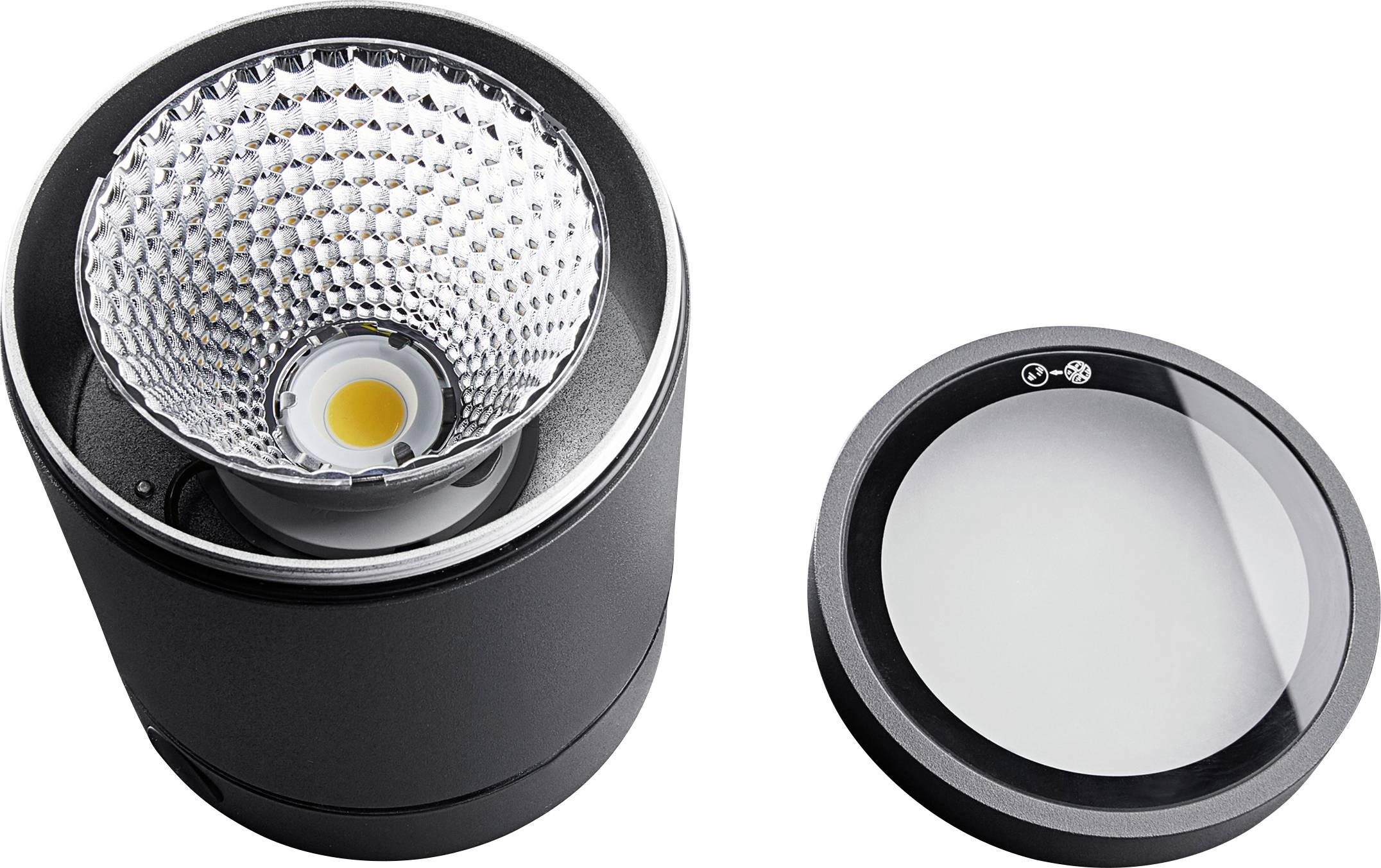 Heitronic 500058 Negro Außendeckenleuchte LED 10W Schwarz