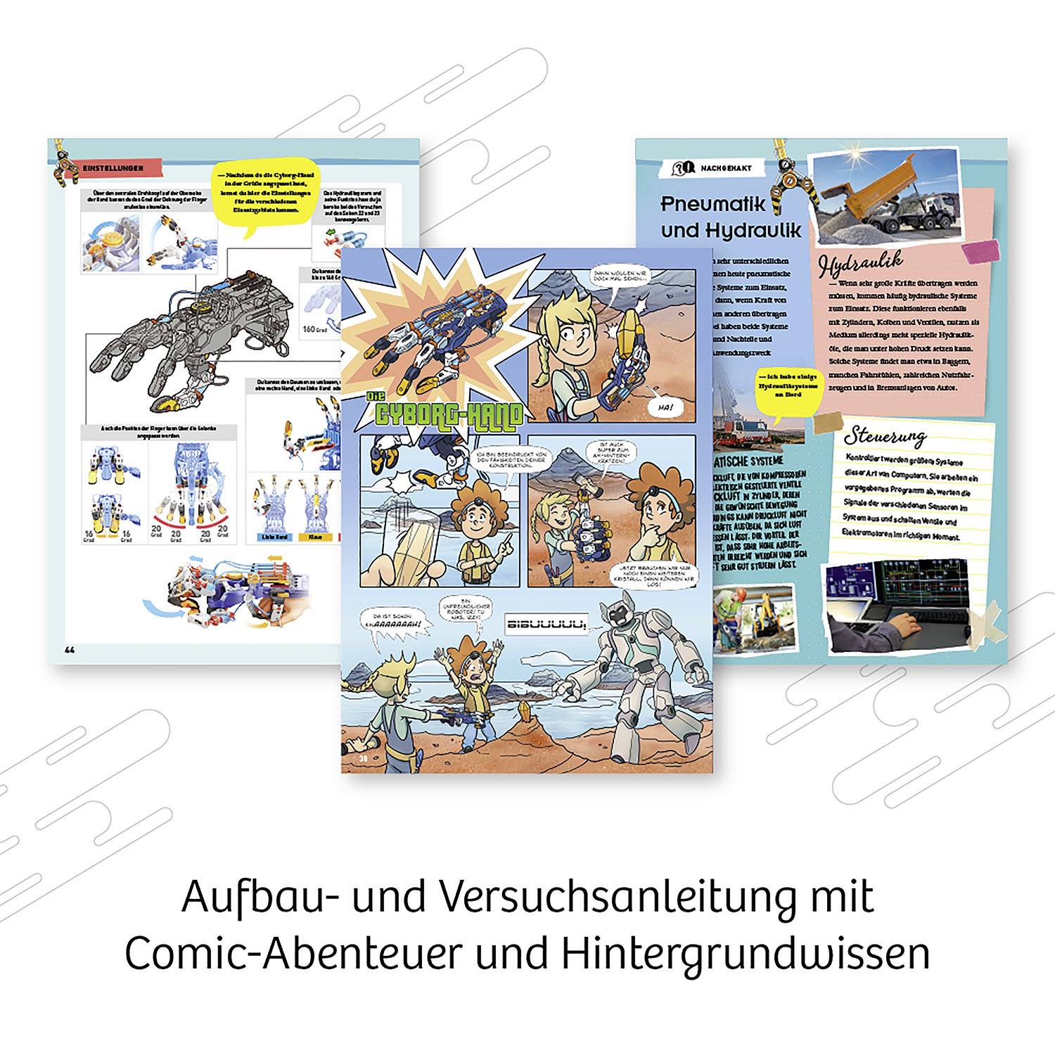 Kosmos Greifer Satz Roboterarm Cyborg-Hand Bausatz, Spiel-Roboter 620844