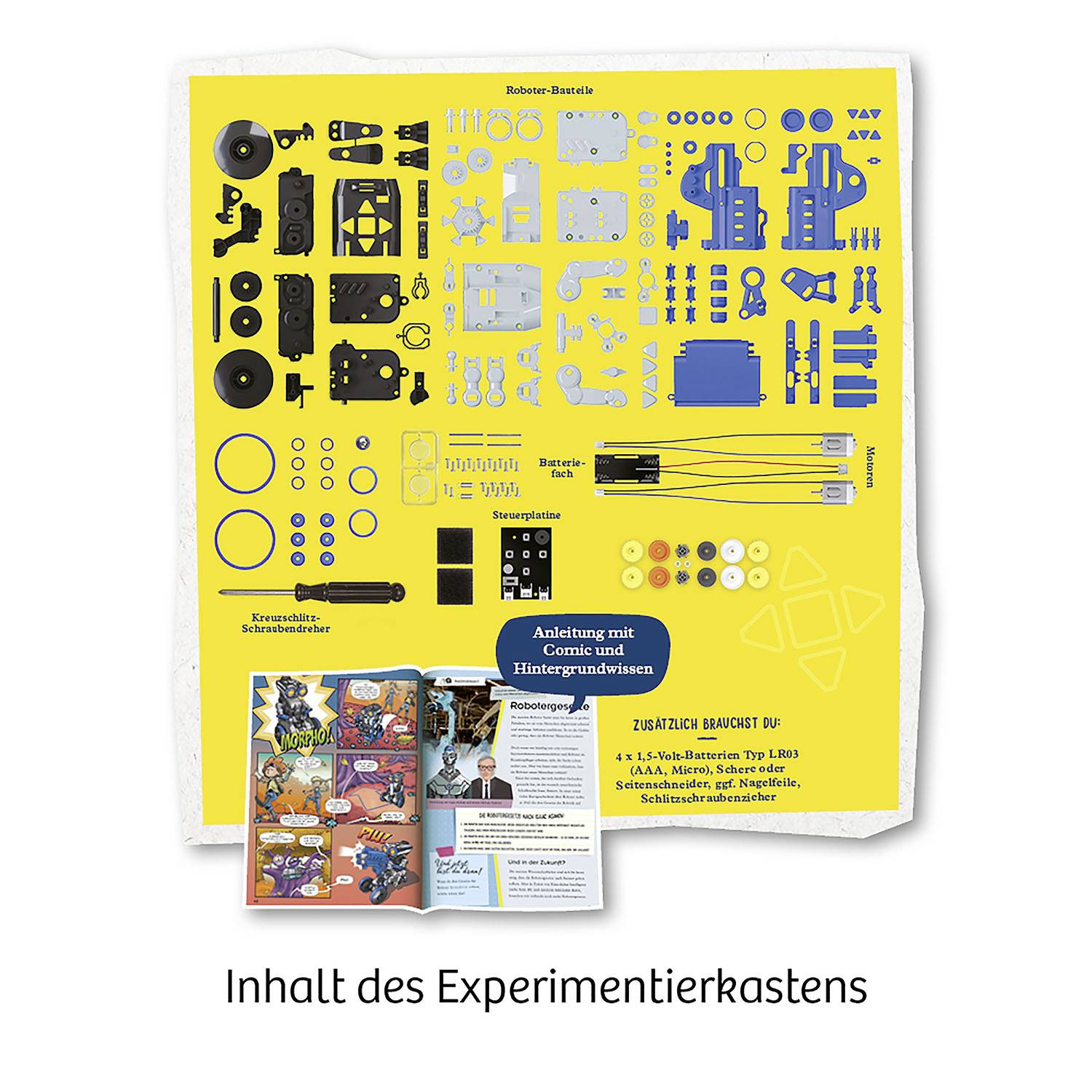 Kosmos Roboter Bausatz Morpho 3in1 Bausatz, Spiel-Roboter 620837