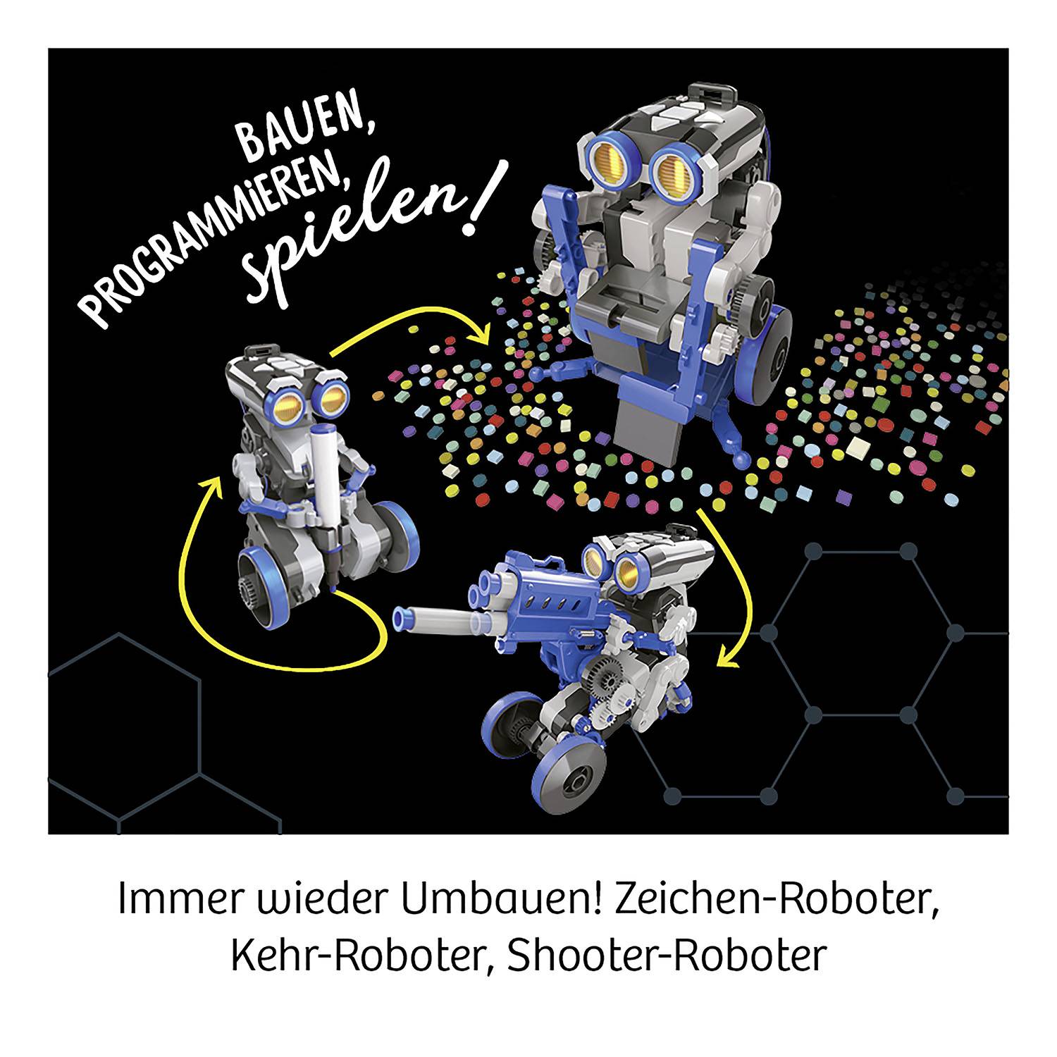 Kosmos Roboter Bausatz Morpho 3in1 Bausatz, Spiel-Roboter 620837