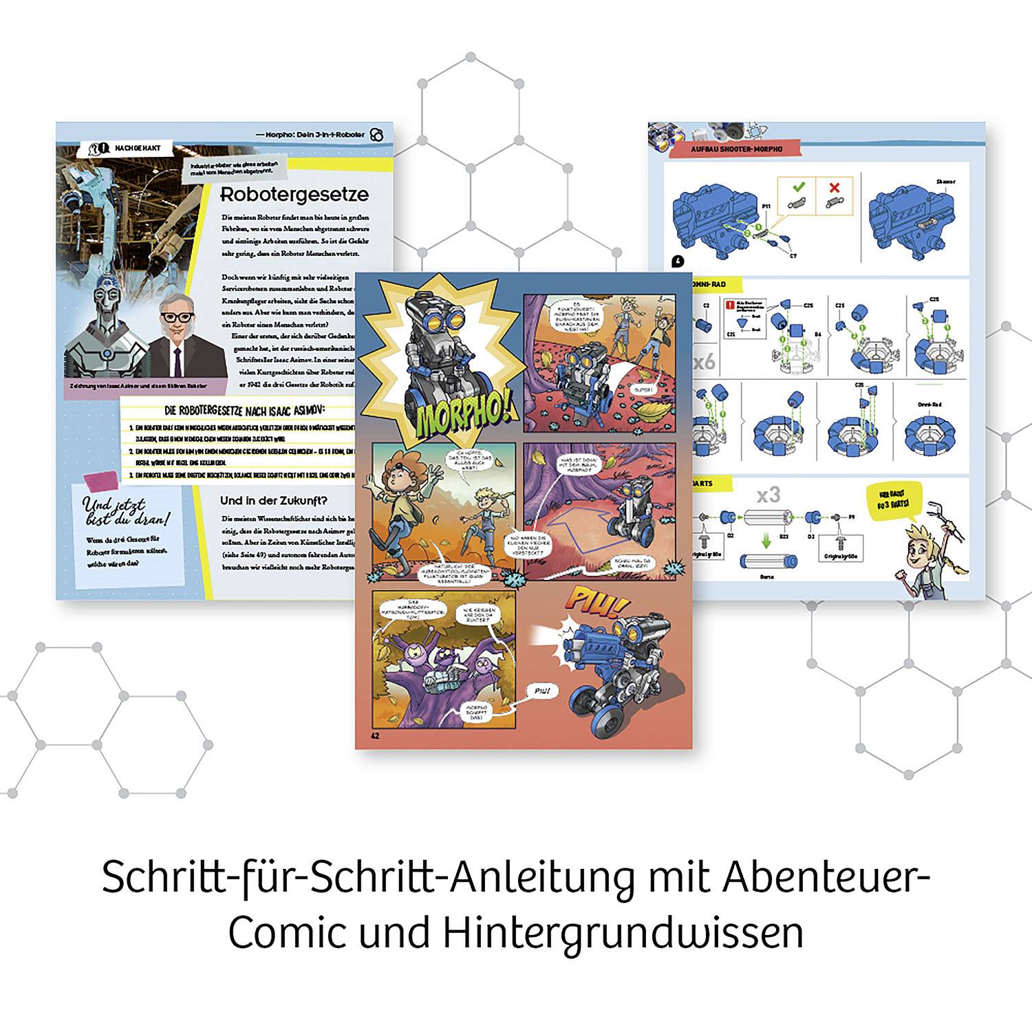 Kosmos Roboter Bausatz Morpho 3in1 Bausatz, Spiel-Roboter 620837