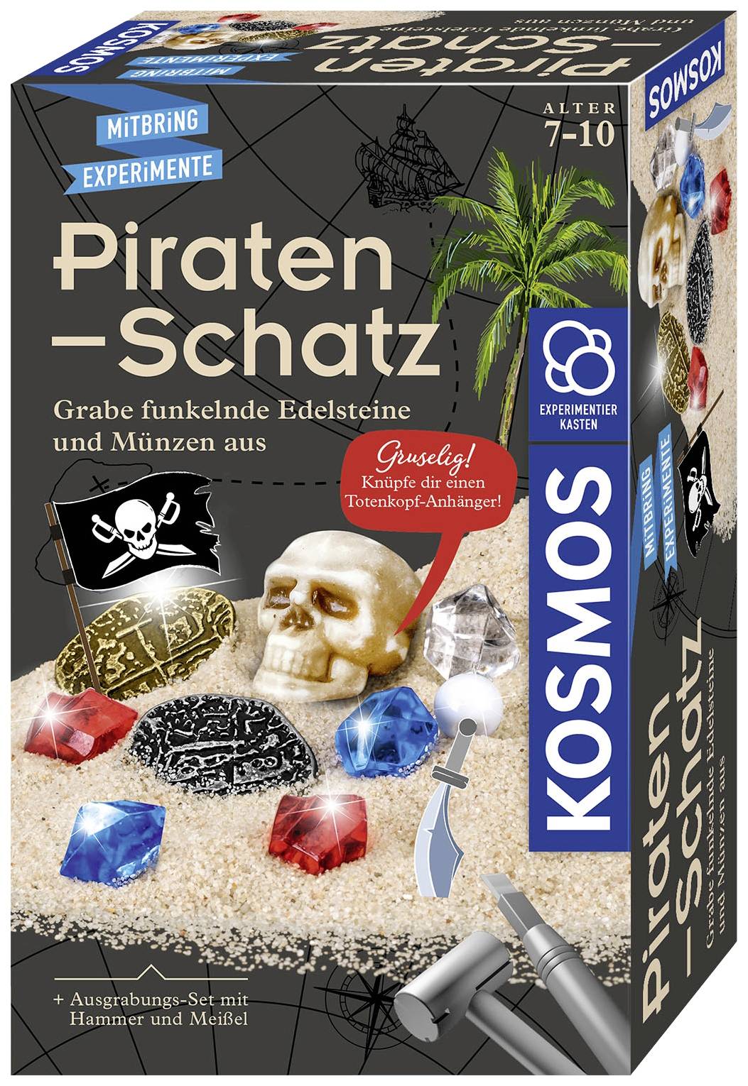 Kosmos 657888 Piraten-Schatz Experimente, Mitbring Experimente, Dinosaurier & Ausgrabungssets Experimentierkasten ab 7 Jahre
