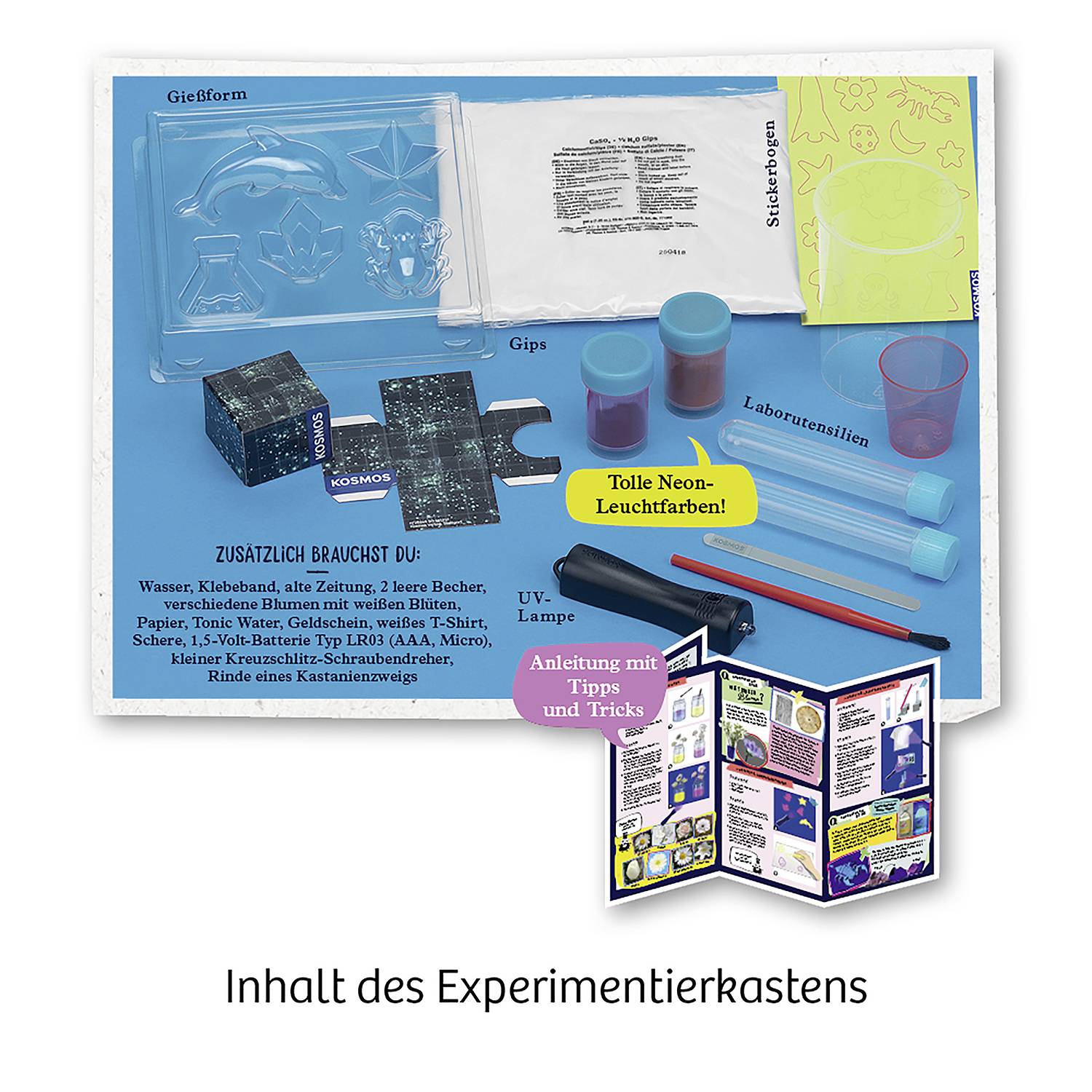 Kosmos Fun Science Neon 654191 Experimentierkasten 8 - 12 Jahre