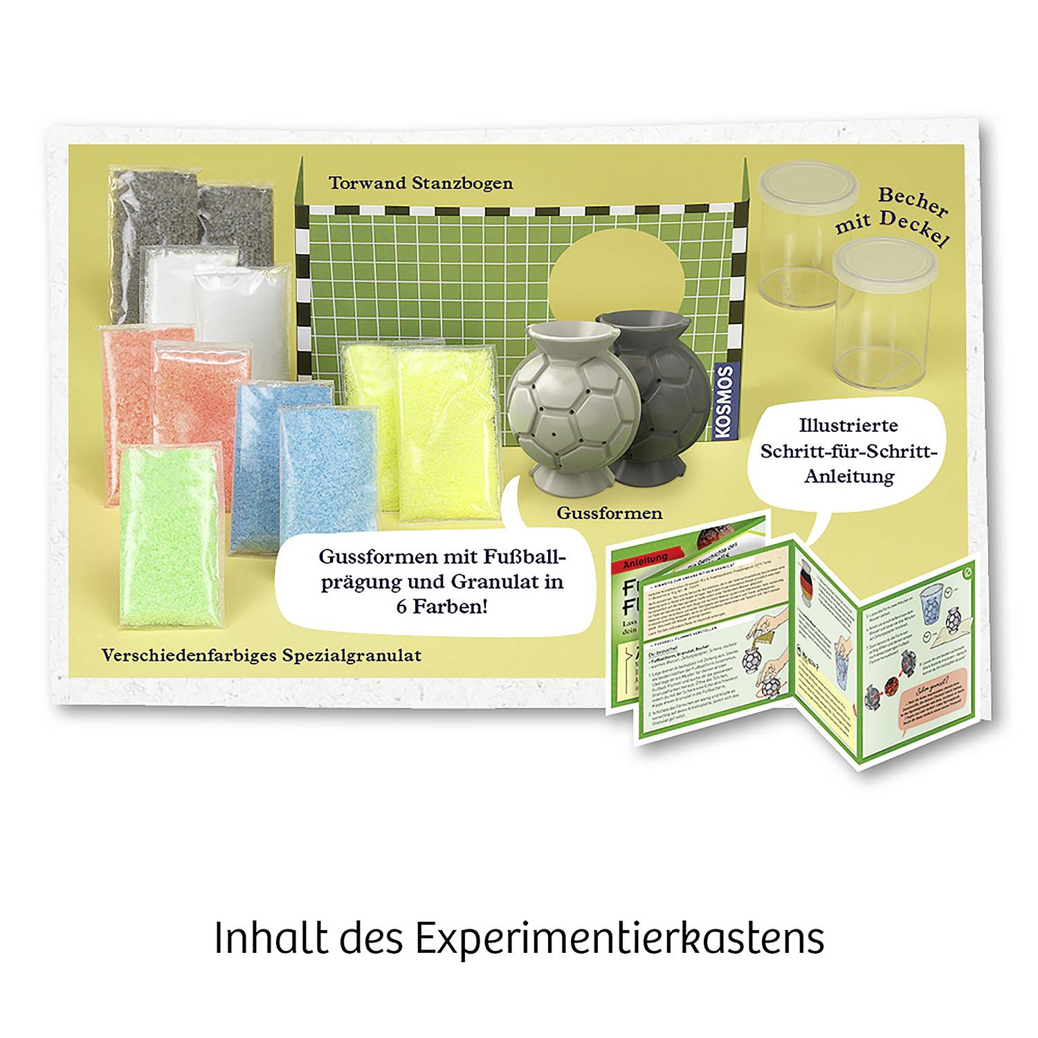 Kosmos Fußball-Flummis 657741 Experimentierkasten 8 - 12 Jahre